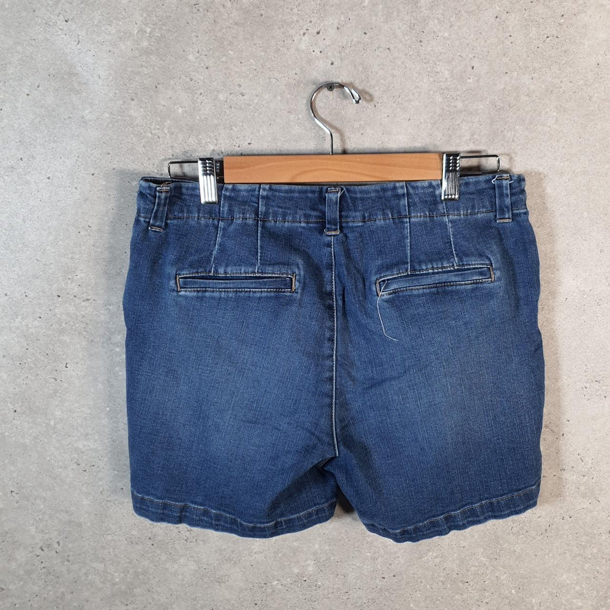 Vintage Lee Baggy Shorts Jorts Cargo Womens W30 Blue Relaxed Denim