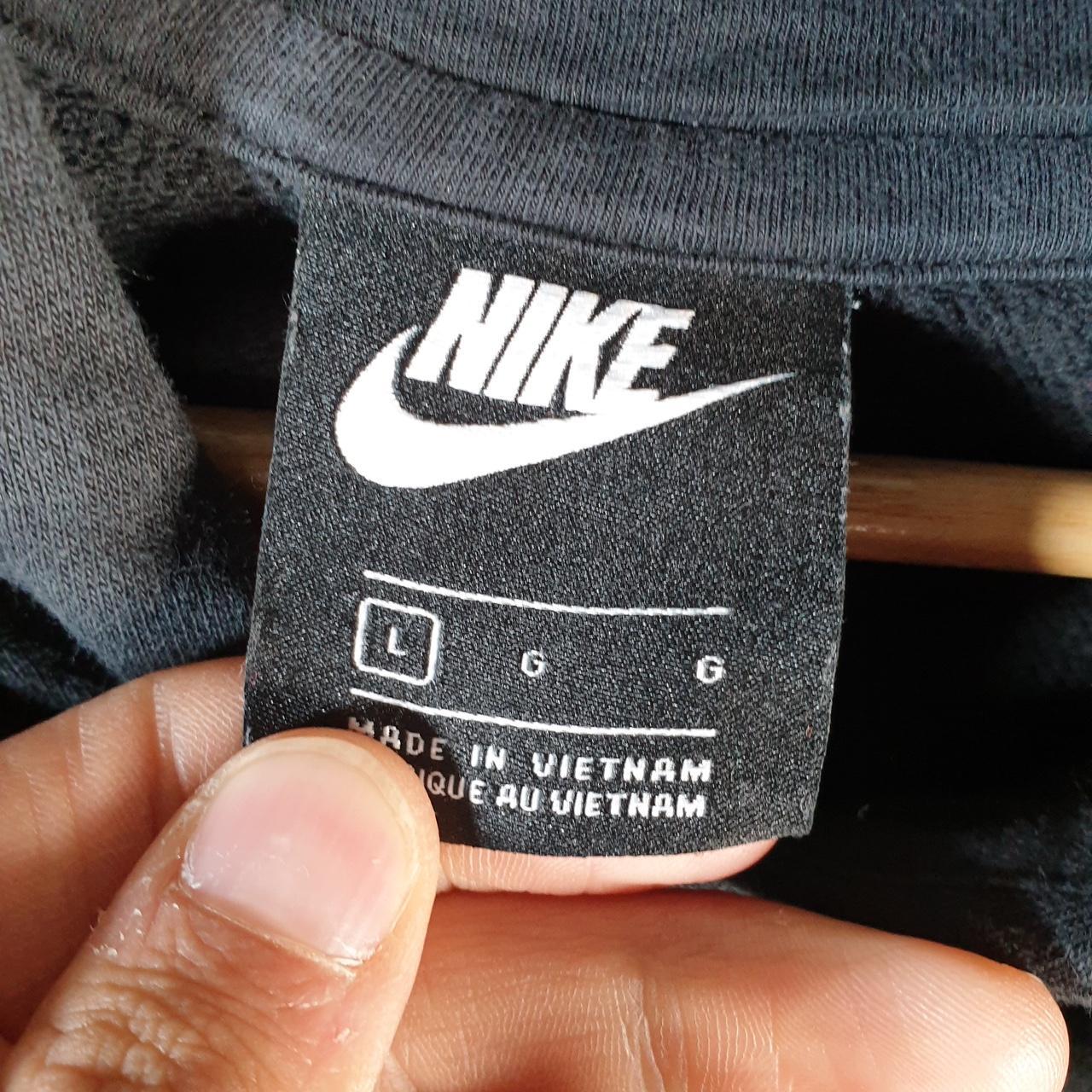 Vintage Nike Club Embroidered Hoodie Womens Large Black Swoosh Y2K Pullover