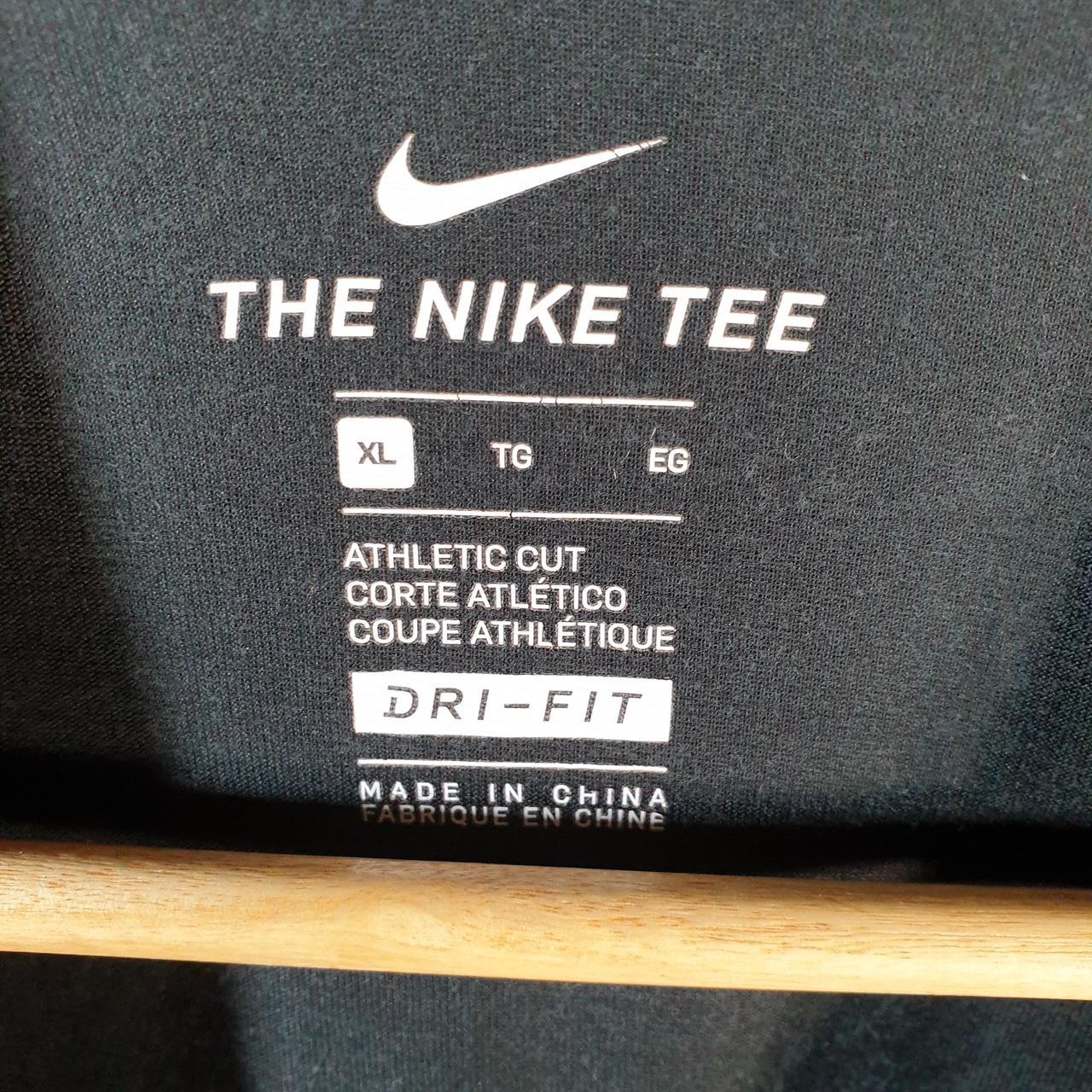 Vintage Nike Just Do It Dri Fit T Shirt Men’s XL Black Swoosh Athletic