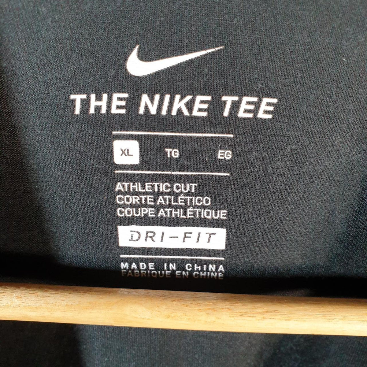 Vintage Nike Just Do It Dri Fit T Shirt Men’s XL Black Swoosh Athletic