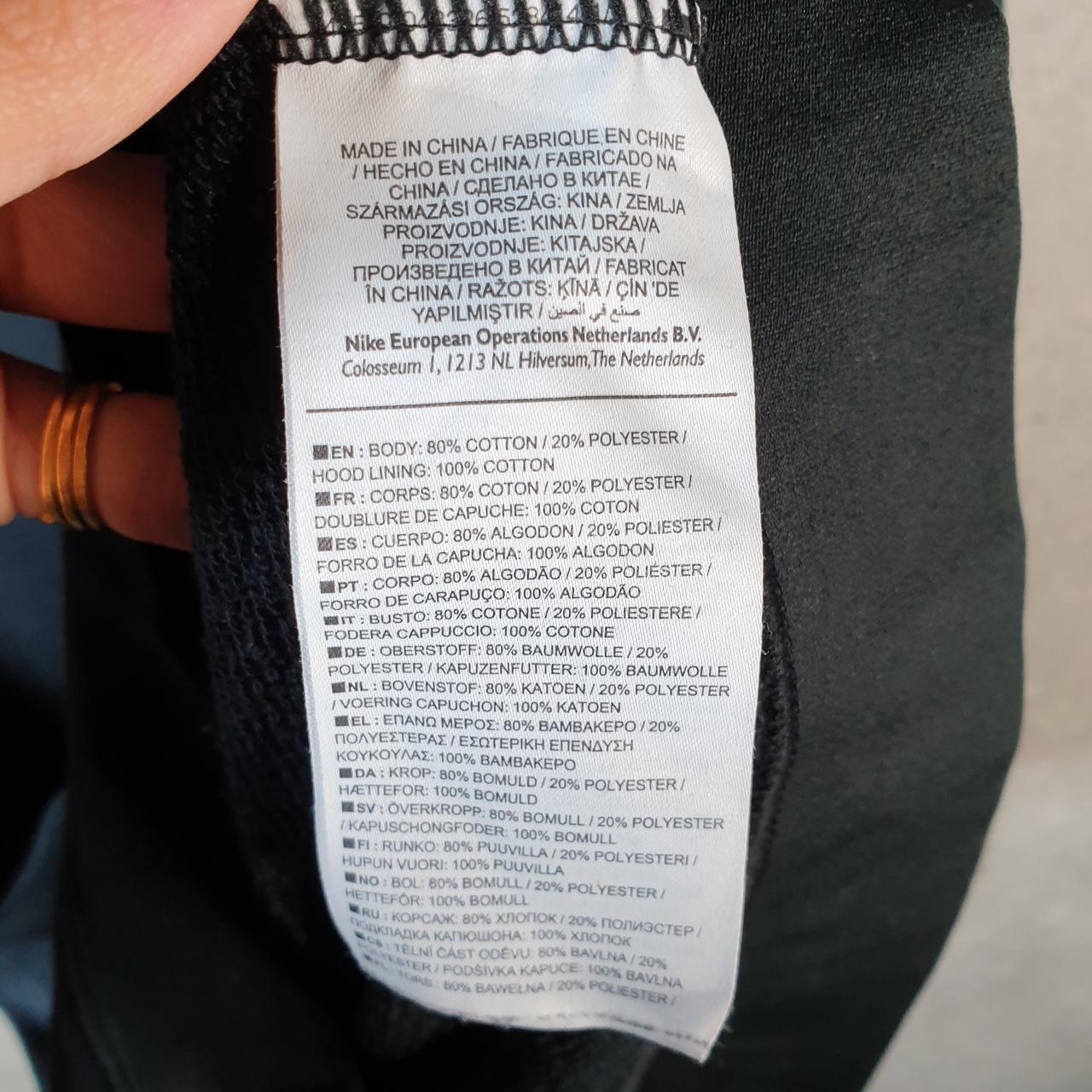 Vintage Nike Airmax Hoodie Men’s Medium Black Swoosh Y2K Pullover