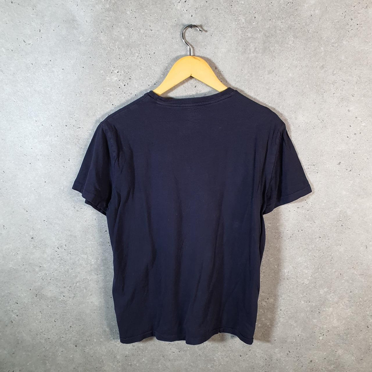 Vintage Ralph Lauren Polo T Shirt Men’s Large Blue Embroidered Custom Slim Fit Pony