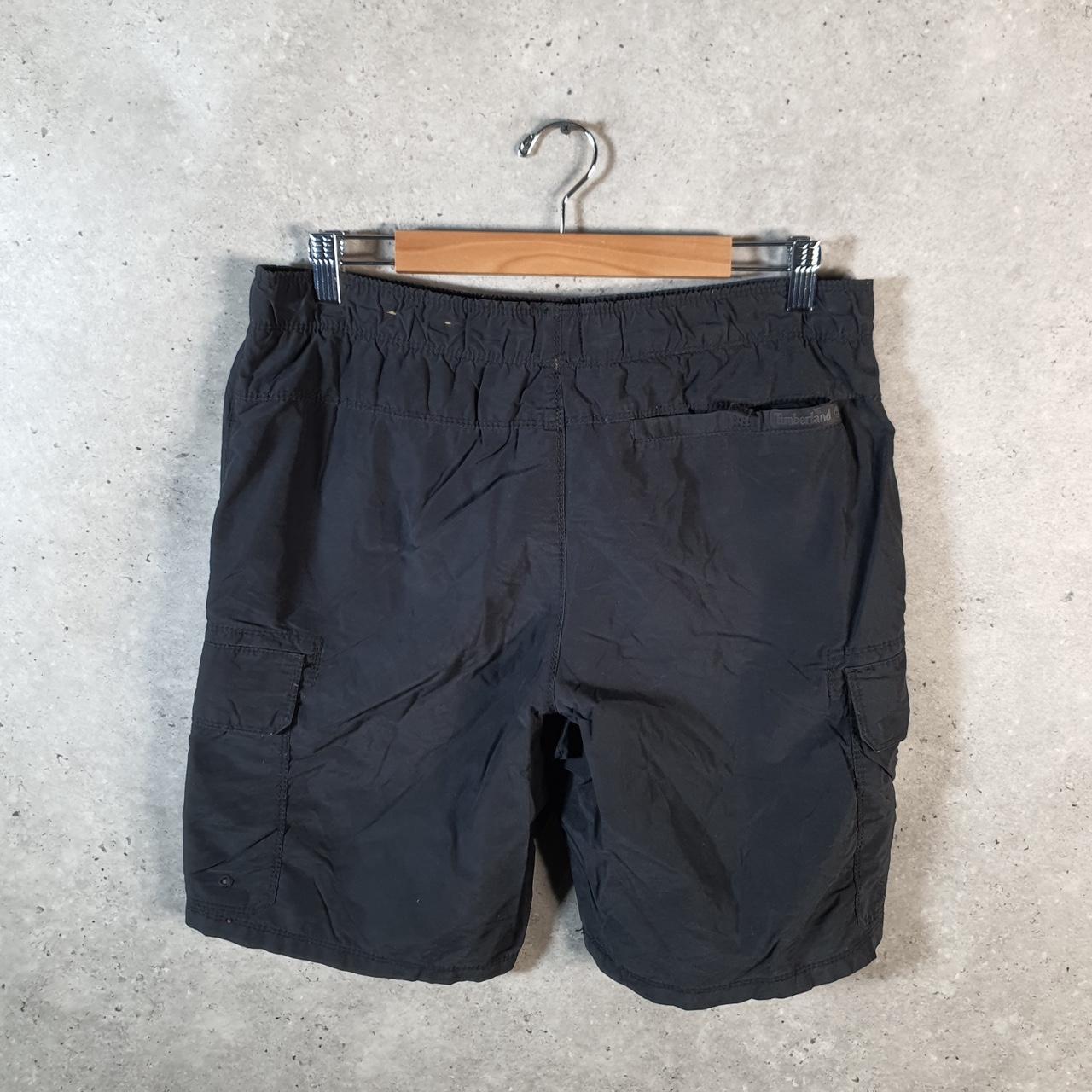 Vintage Timberland Shell Fishing Shorts Men’s Medium Black Athletic Hiking