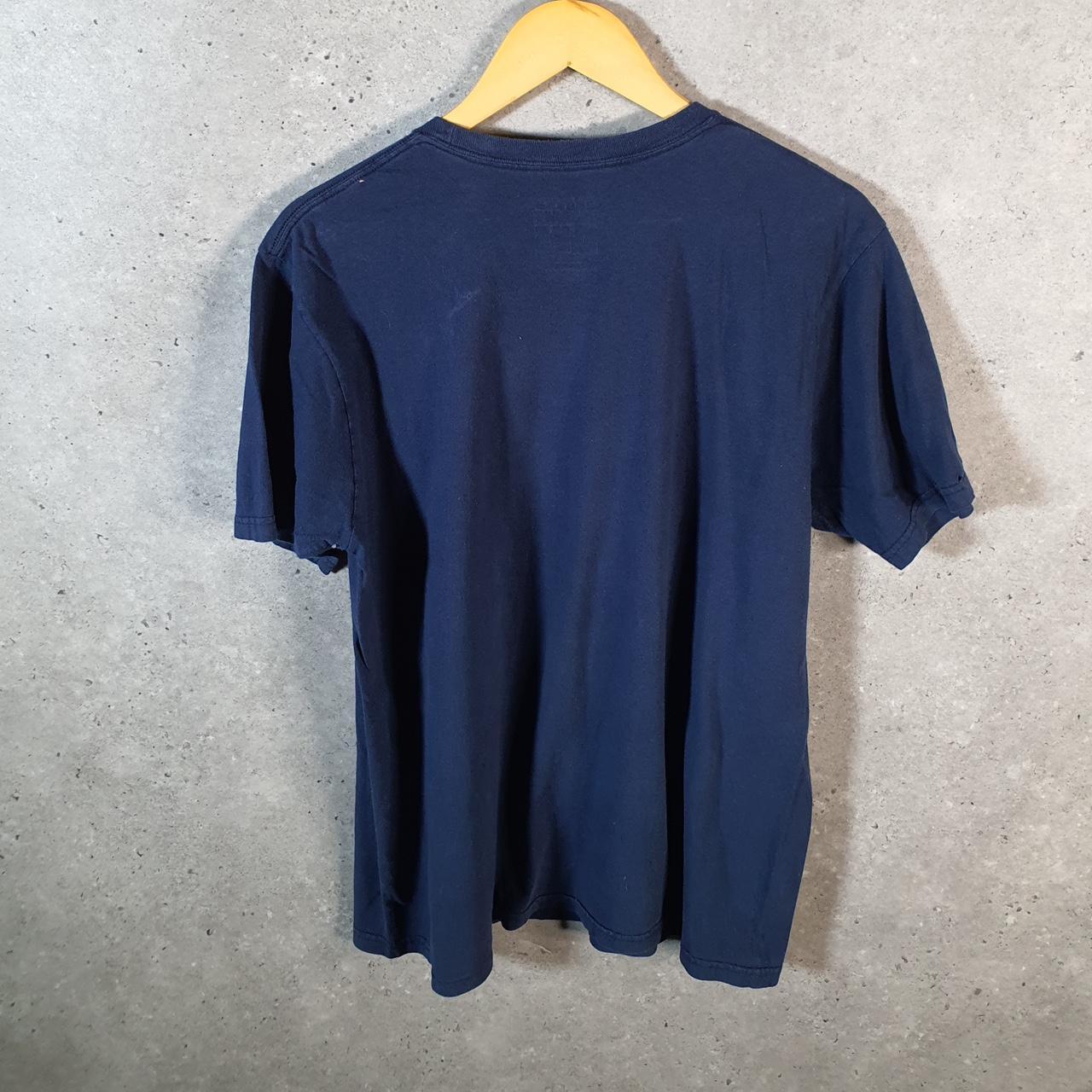 Vintage Adidas Go To Tee Retro T Shirt Men’s Large Navy Blue Three Stripes Logo