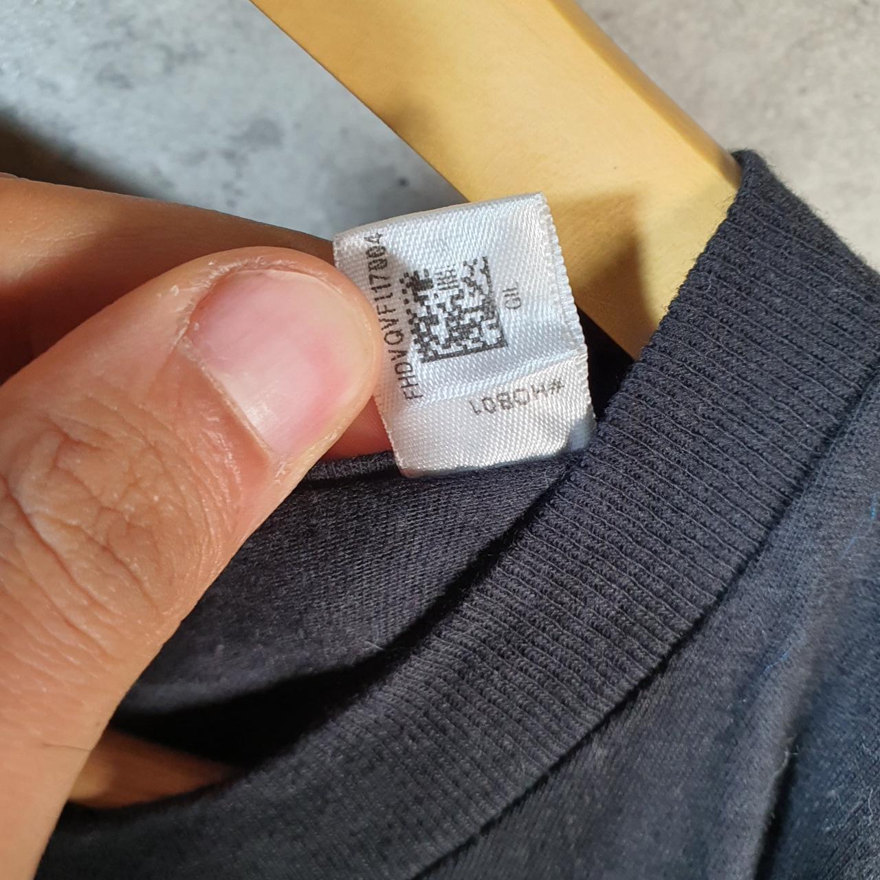 Vintage Adidas Spellout T Shirt Men’s Large Black Three Stripes Logo Athletic