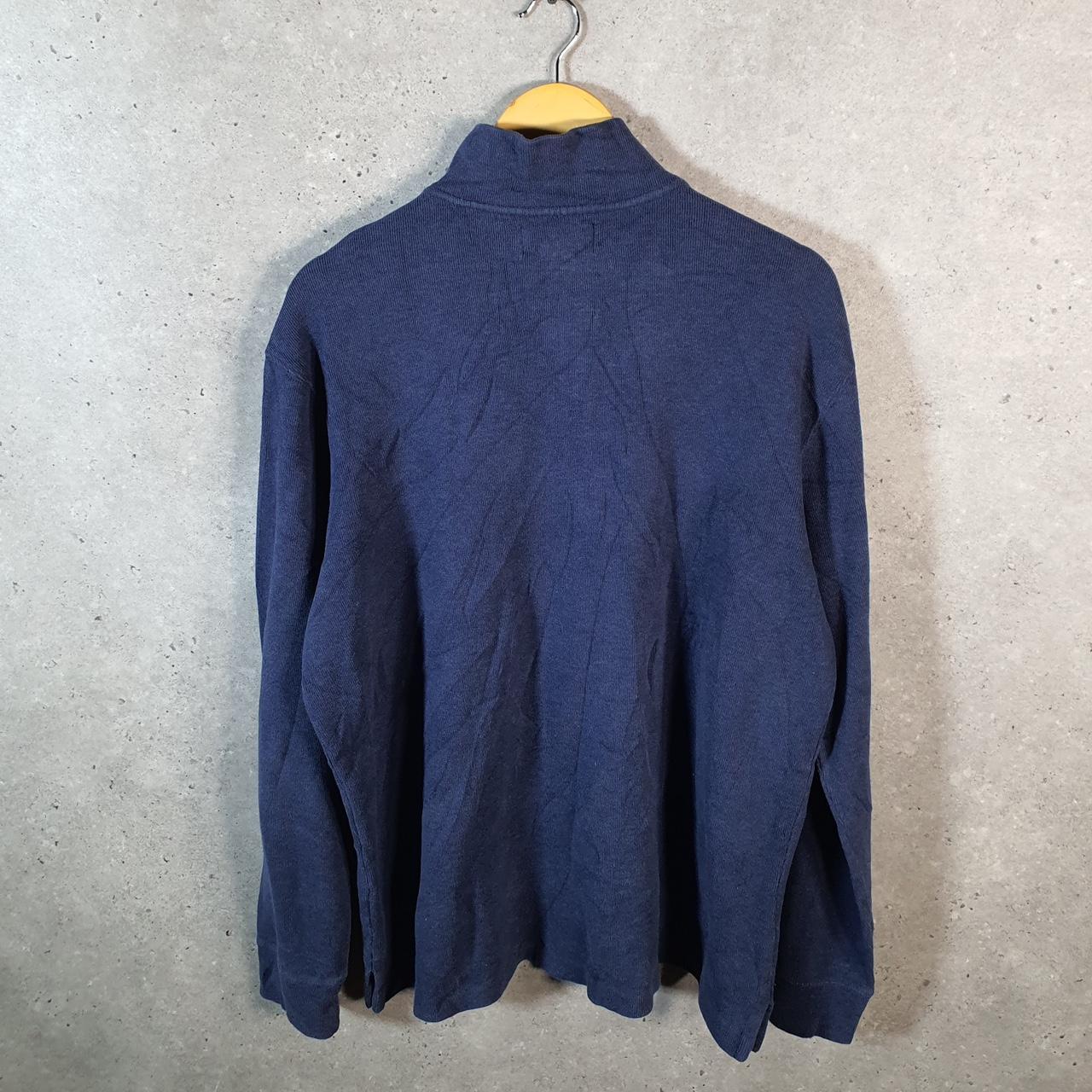 Vintage Ralph Lauren Polo 1/4 Zip Sweatshirt Men’s Large Navy Blue Pullover Pony C8841