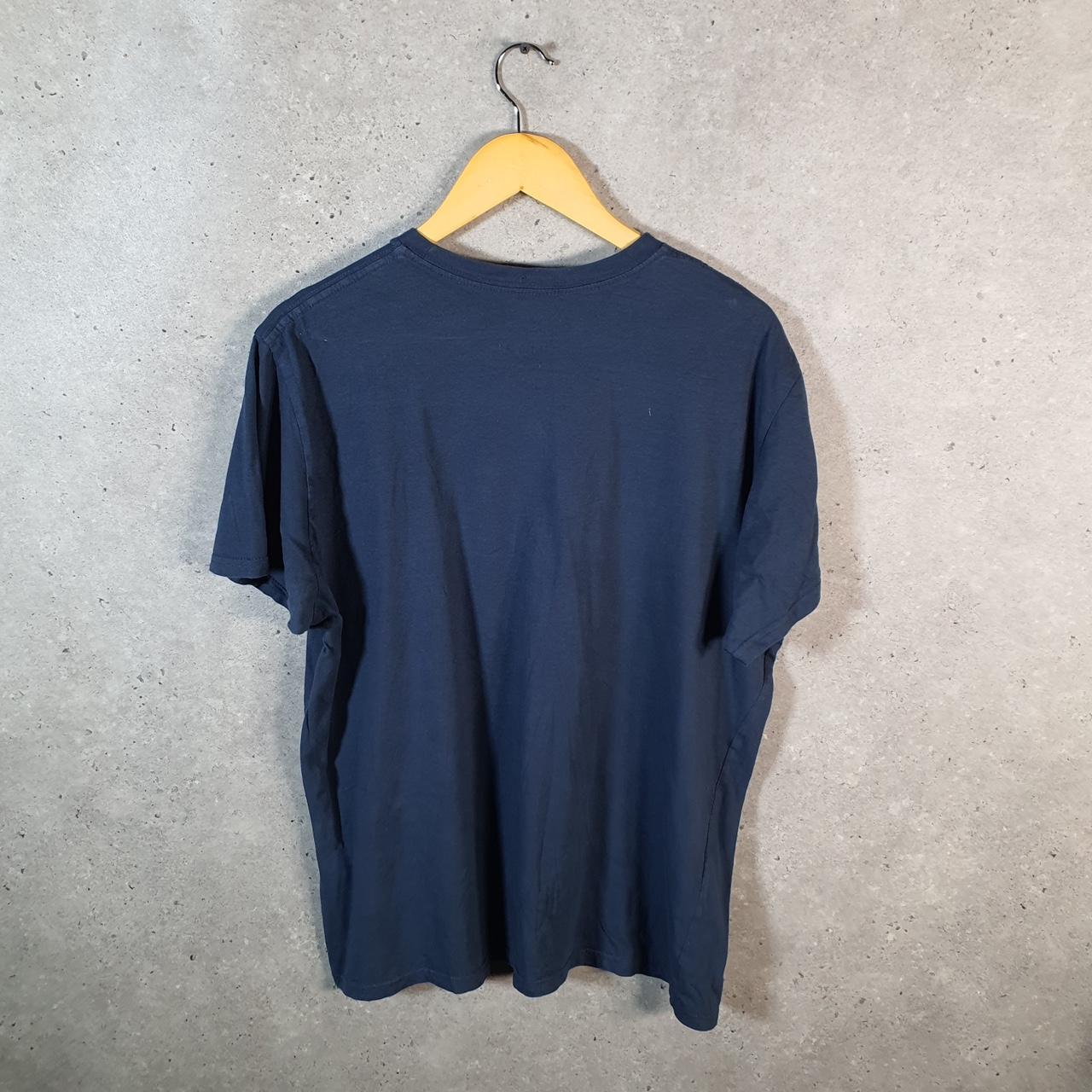 Vintage Adidas Golf Spellout T Shirt Shirt Men’s Large Blue Three Stripes Logo Athletic C9819