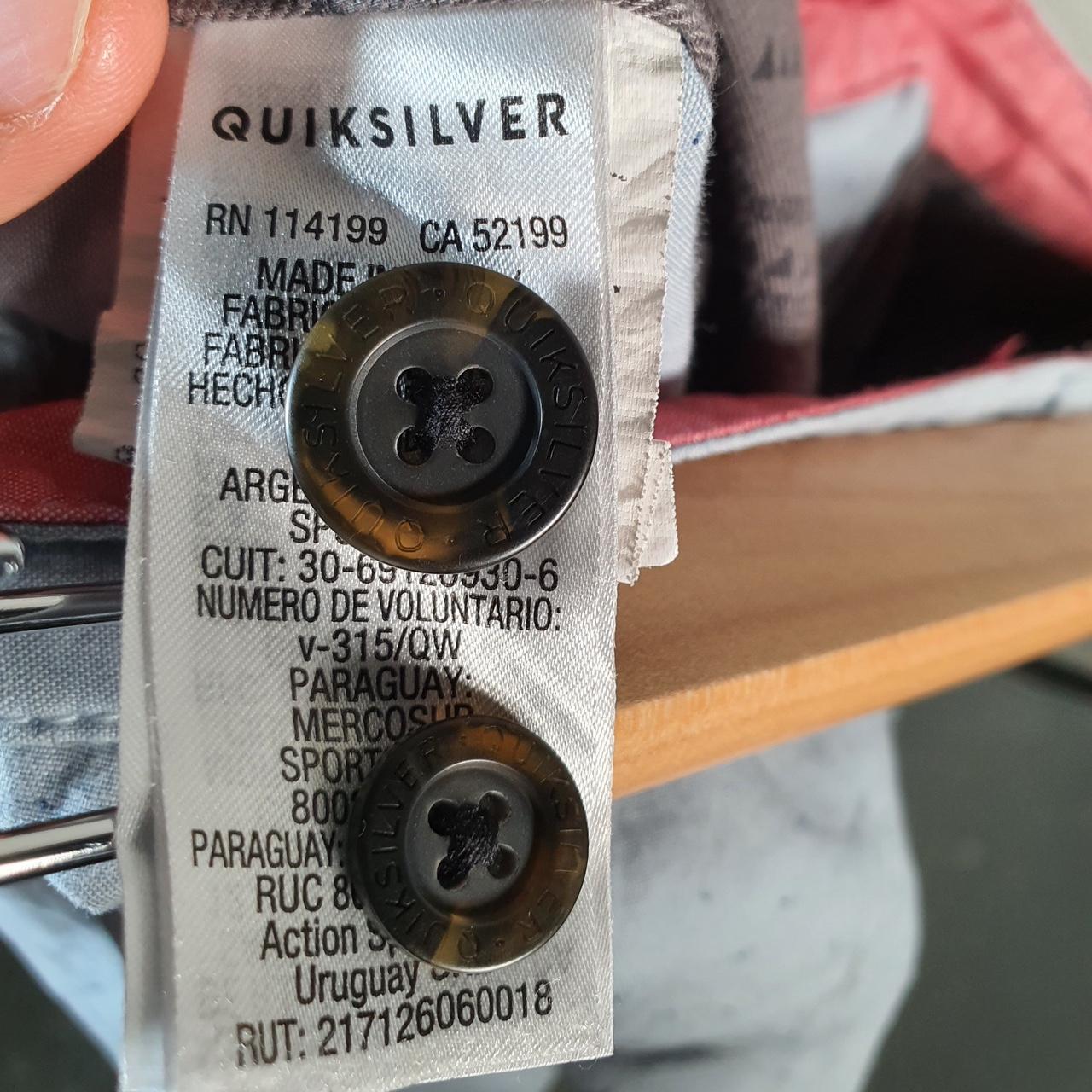 Vintage Quiksilver Chino Shorts Jorts Cargo Men’s W30 Blue Baggy Cotton A4466