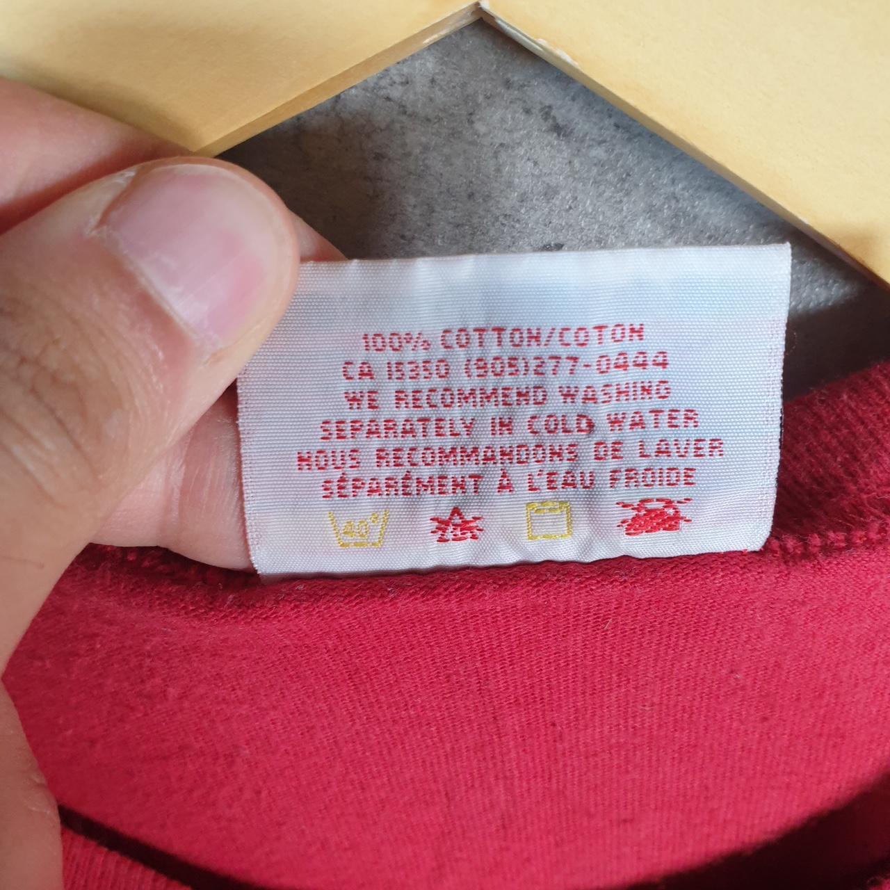 Vintage Canada Spellout Single Stitch 90s USA Single Stitch T Shirt Men’s Large Red