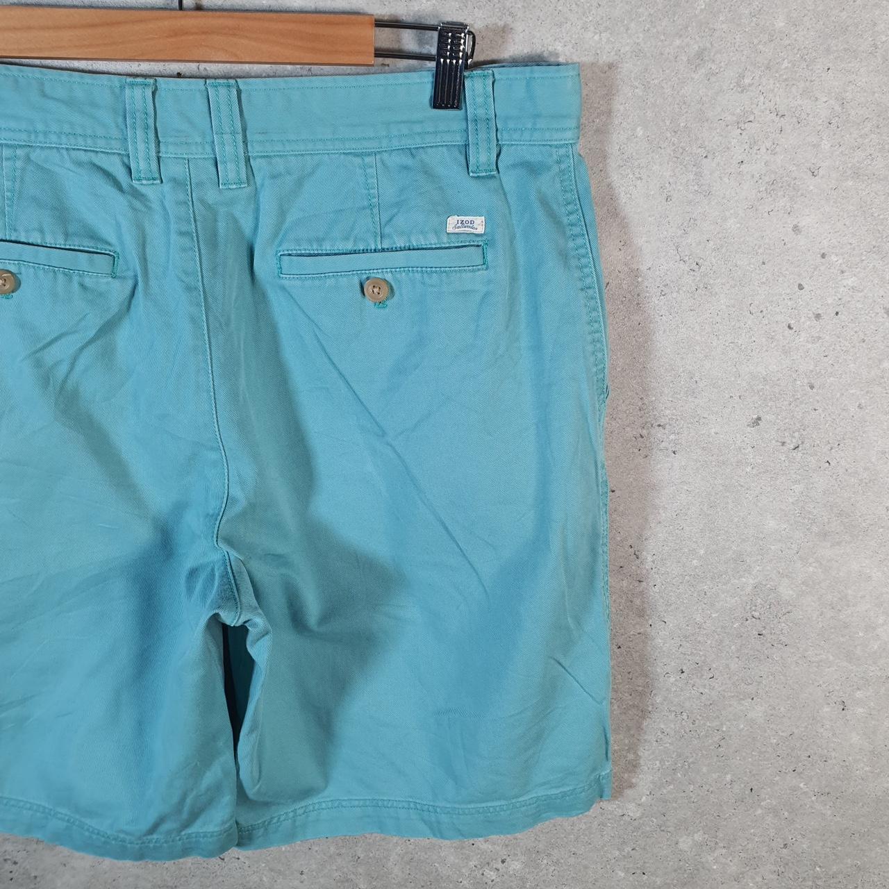 Vintage Izod Golf Chino Shorts Jorts Cargo Men’s W36 Blue Baggy Cotton