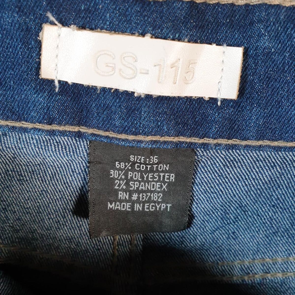 Vintage GS115 Baggy Y2K Hip Hop Jorts Shorts Mens W36 Blue Denim USA