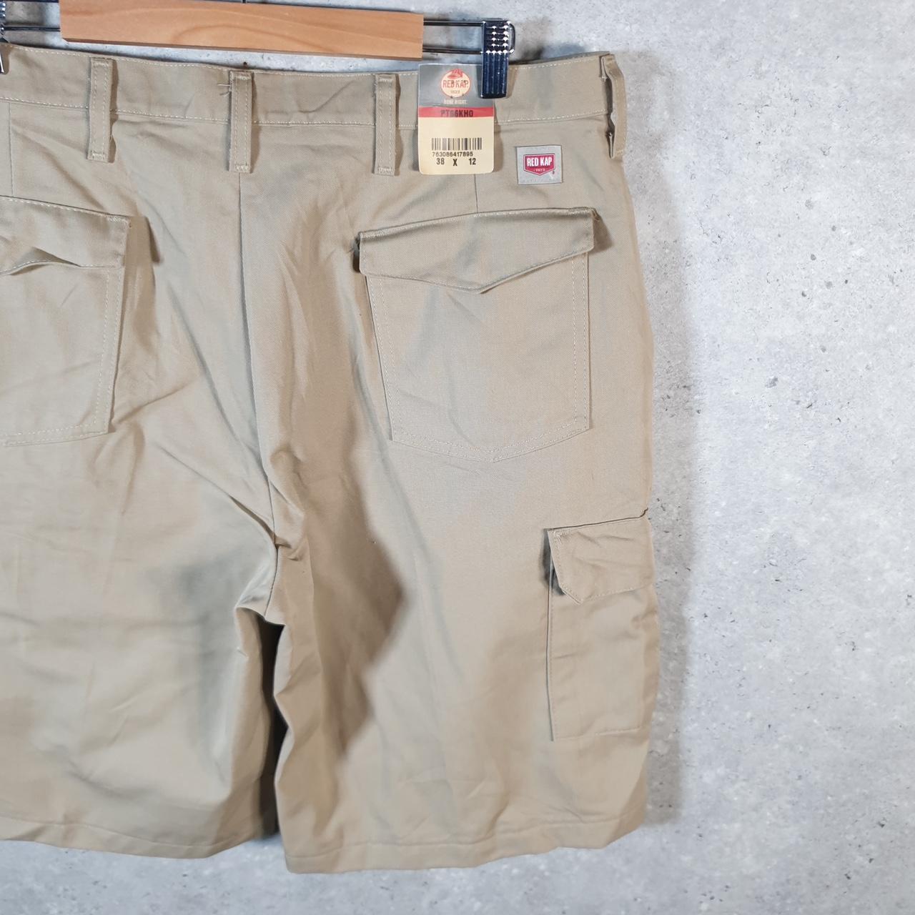 Vintage Red Kap Baggy Chino Shorts Jorts Cargo Mens W38 Brown Loose Fit