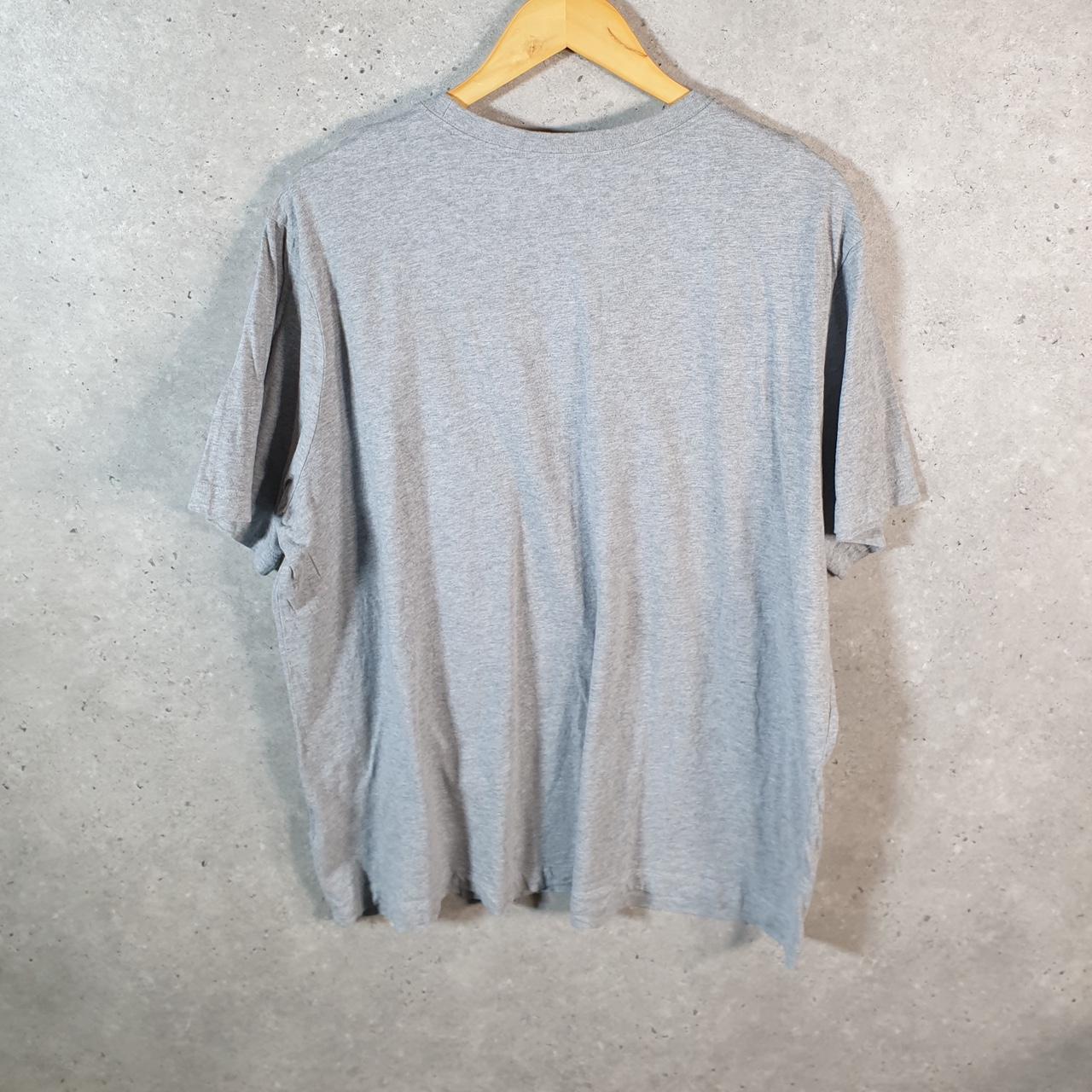 Vintage Nike T Shirt Men’s XL Grey Printed Single Swoosh Logo Athletic C8290