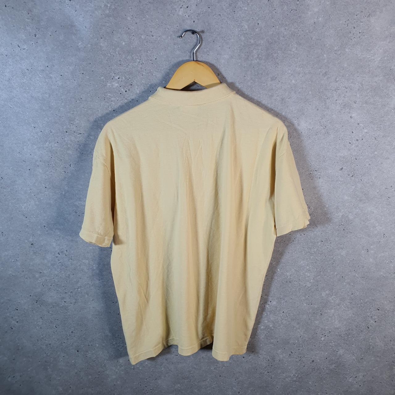 Vintage Lacoste Polo Shirt Men’s Large Yellow Classic Fit Embroidered Logo