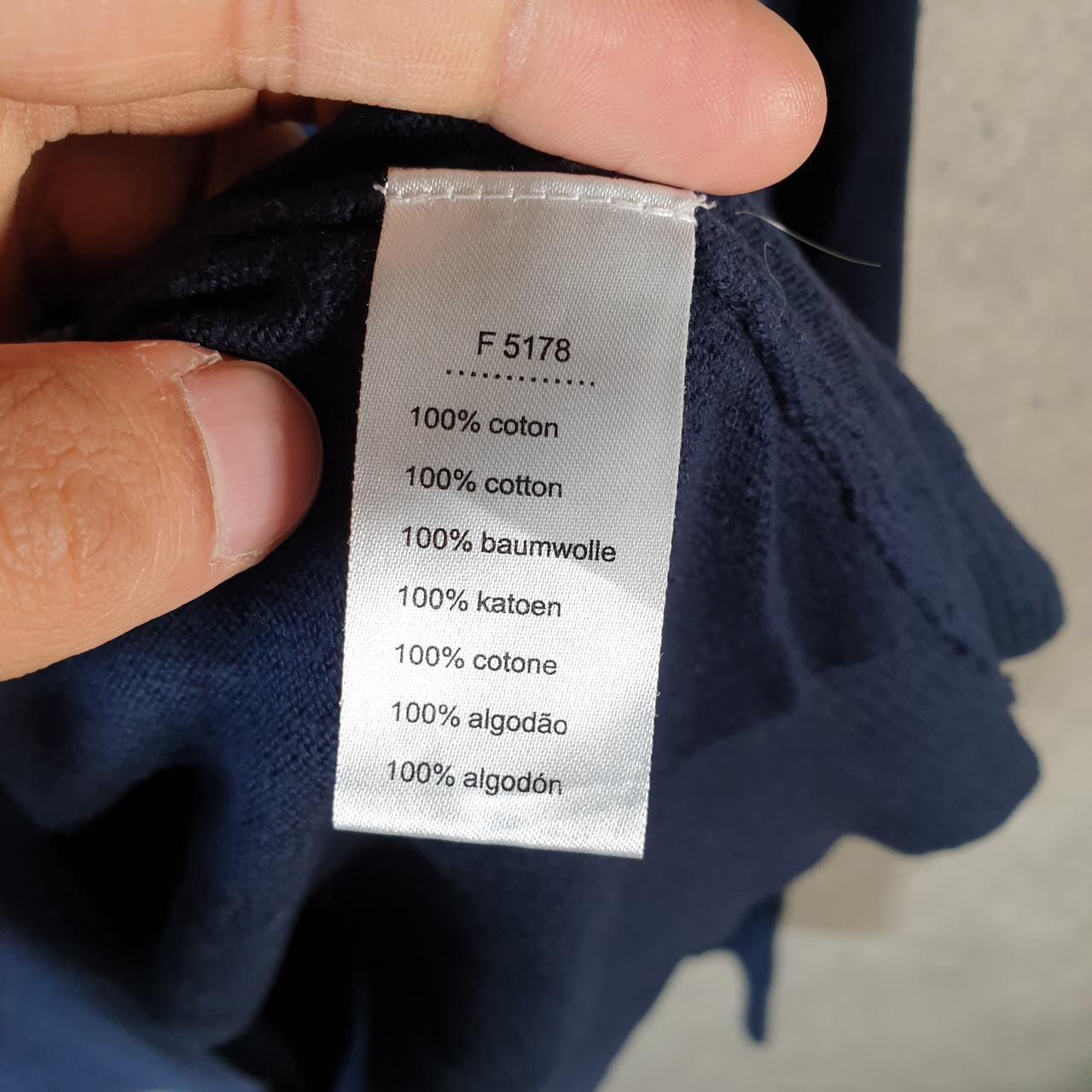 Vintage Lacoste Sweatshirt Men’s Small Navy Blue Pullover Logo Y2K Jumper Logo Casual