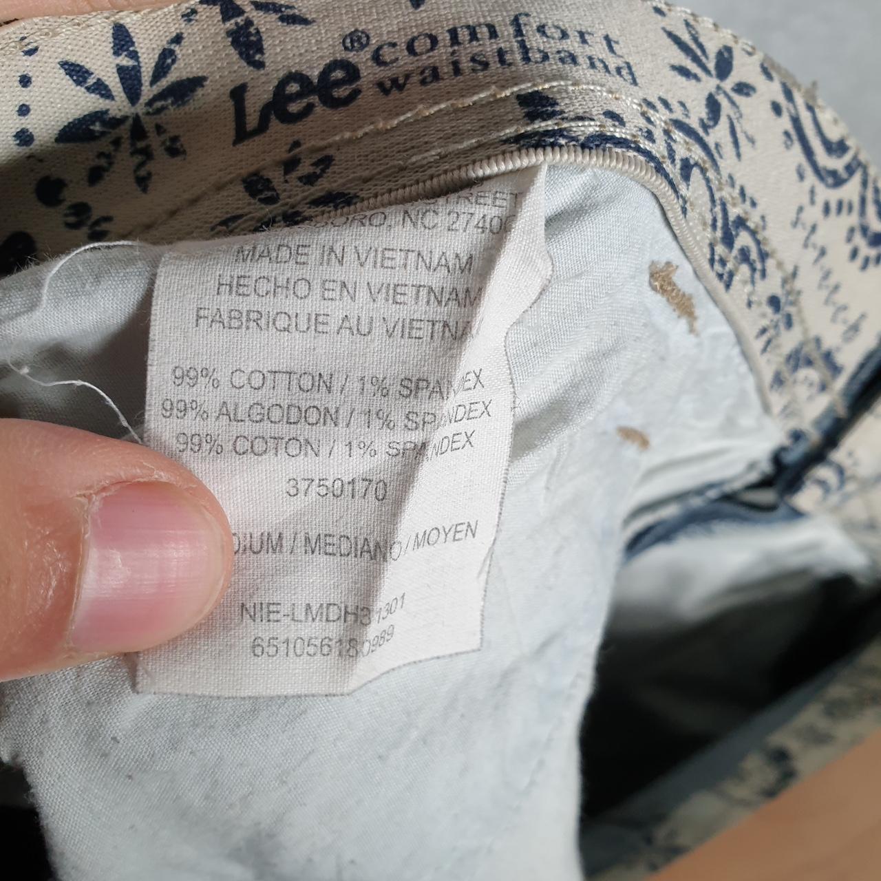 Vintage Lee Baggy Shorts Jorts Cargo Womens W36 Blue Relaxed Denim