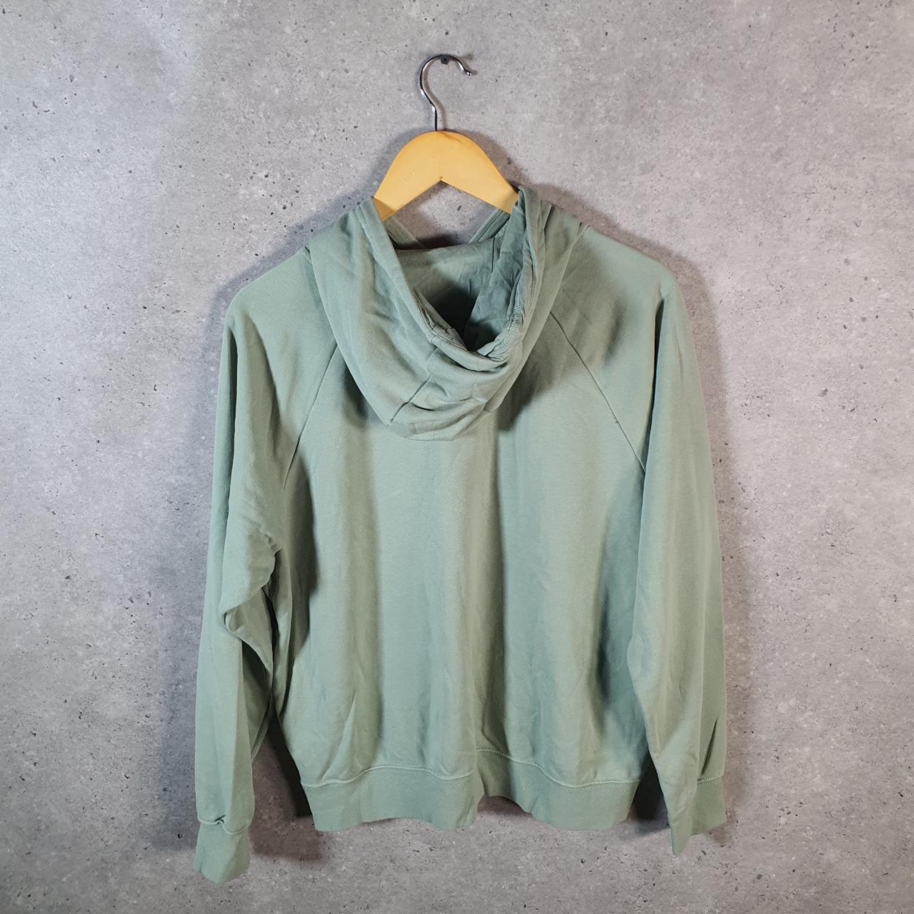 Vintage Nike Utility Army Club Hoodie Womens Medium Green Swoosh Y2K Pullover Logo