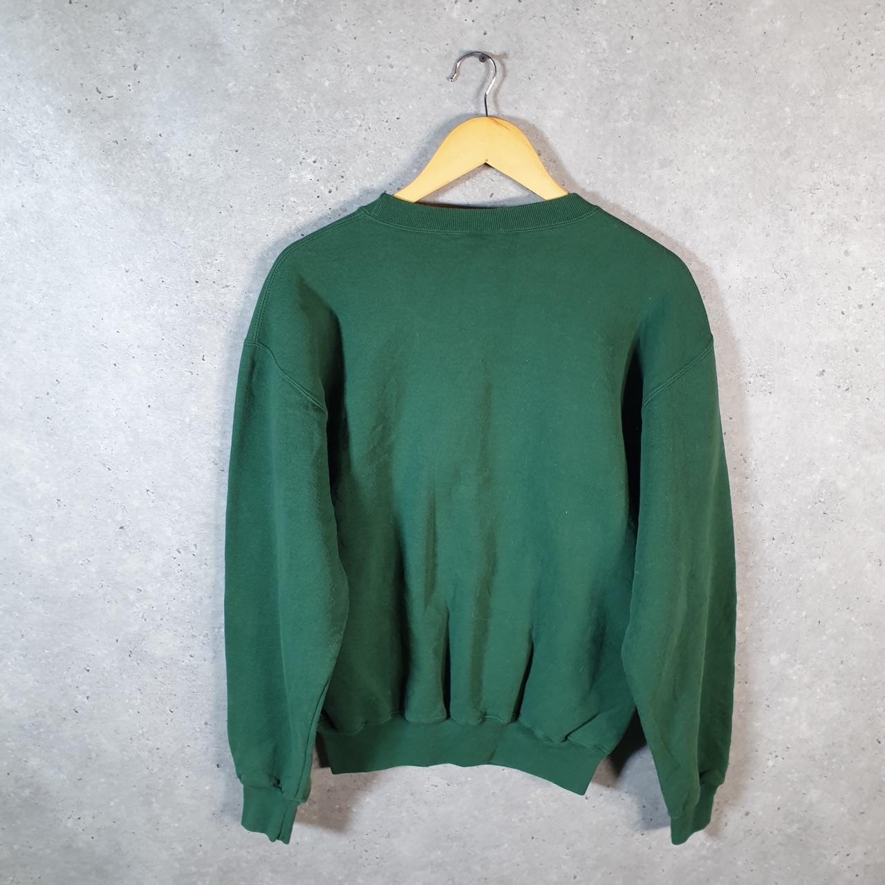Vintage Russell Athletic North Hall Trojans USA Sweatshirt Men’s Medium Green Pullover
