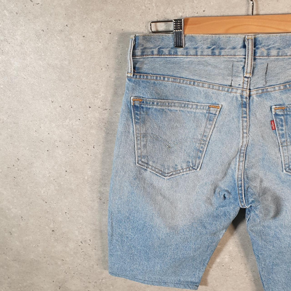 Vintage Levi’s 511 Baggy Shorts Jorts Cargo Men’s W32 Blue Relaxed Denim
