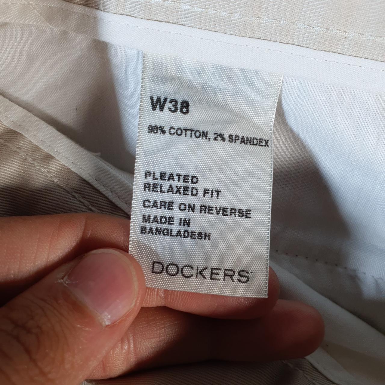 Vintage Dockers Chino Shorts Jorts Cargo Men’s W38 Beige Baggy Cotton