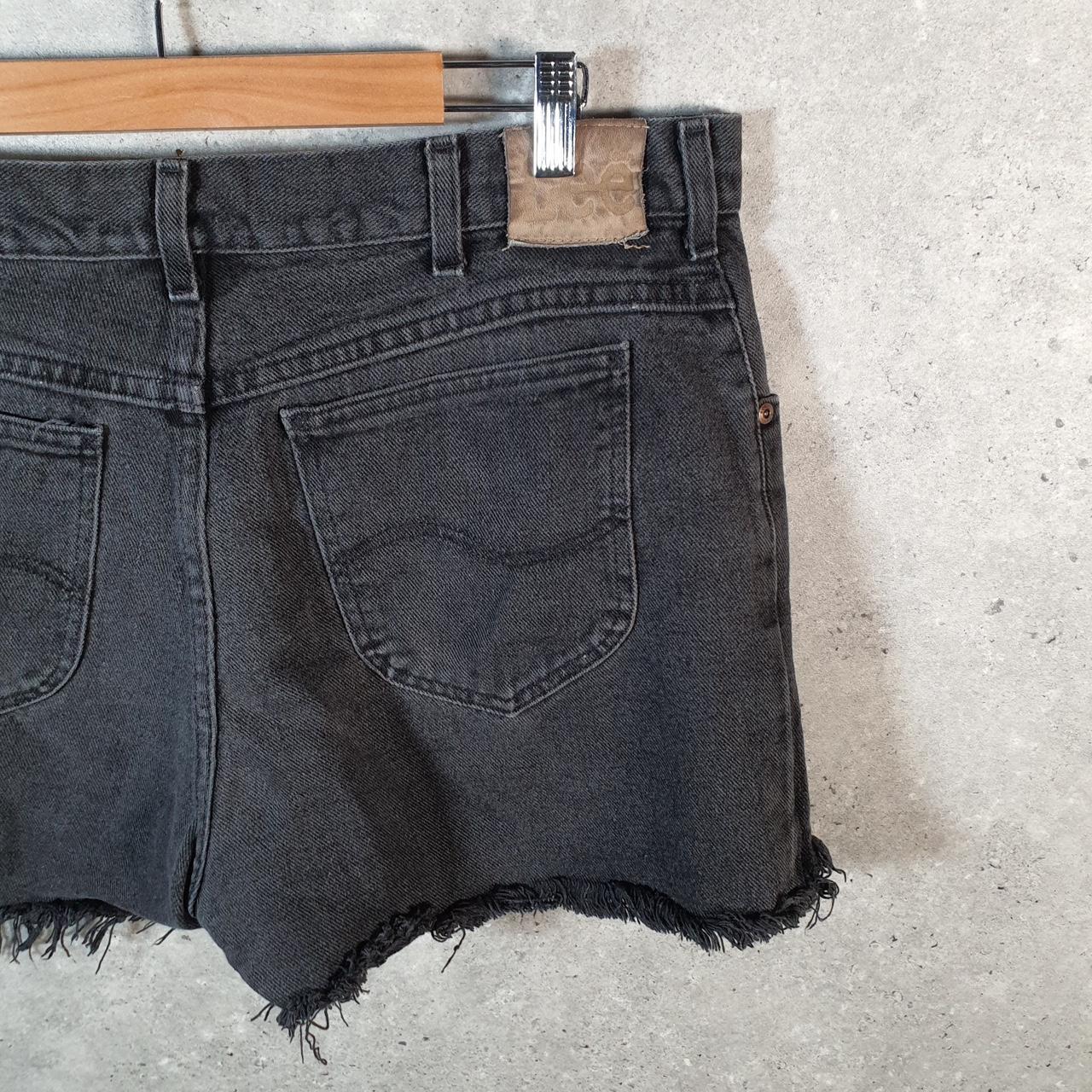Vintage Lee Baggy Shorts Jorts Cargo Womens W36 Grey Denim Relaxed Cargo