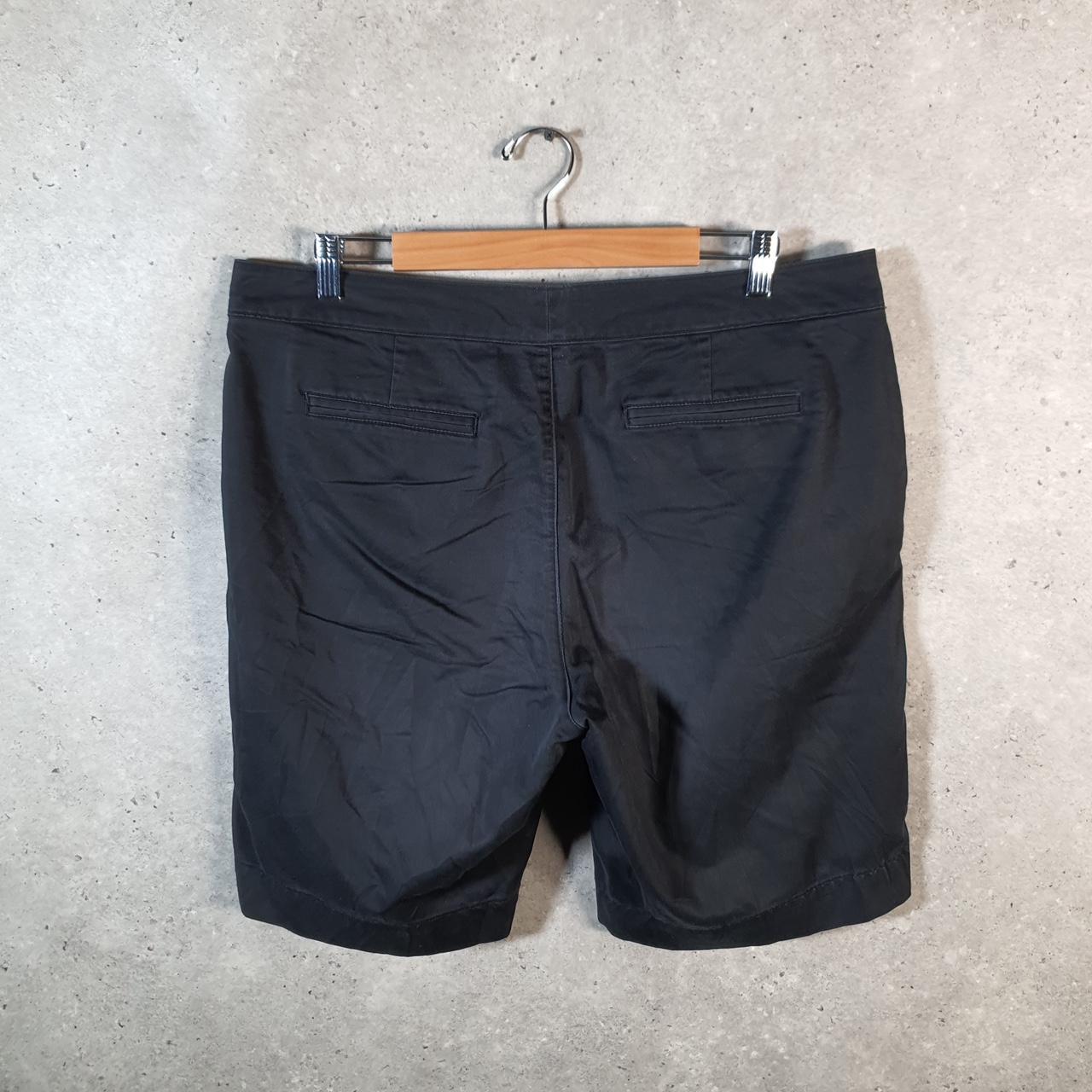 Vintage Dockers Chino Shorts Jorts Cargo Womens W38 Black Baggy Cotton