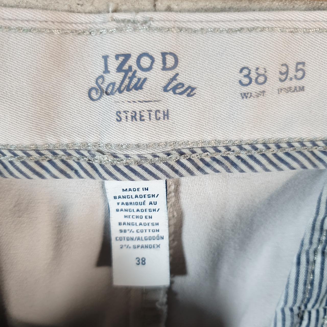 Vintage Izod Golf Chino Shorts Jorts Cargo Men’s W38 Brown Baggy Cotton