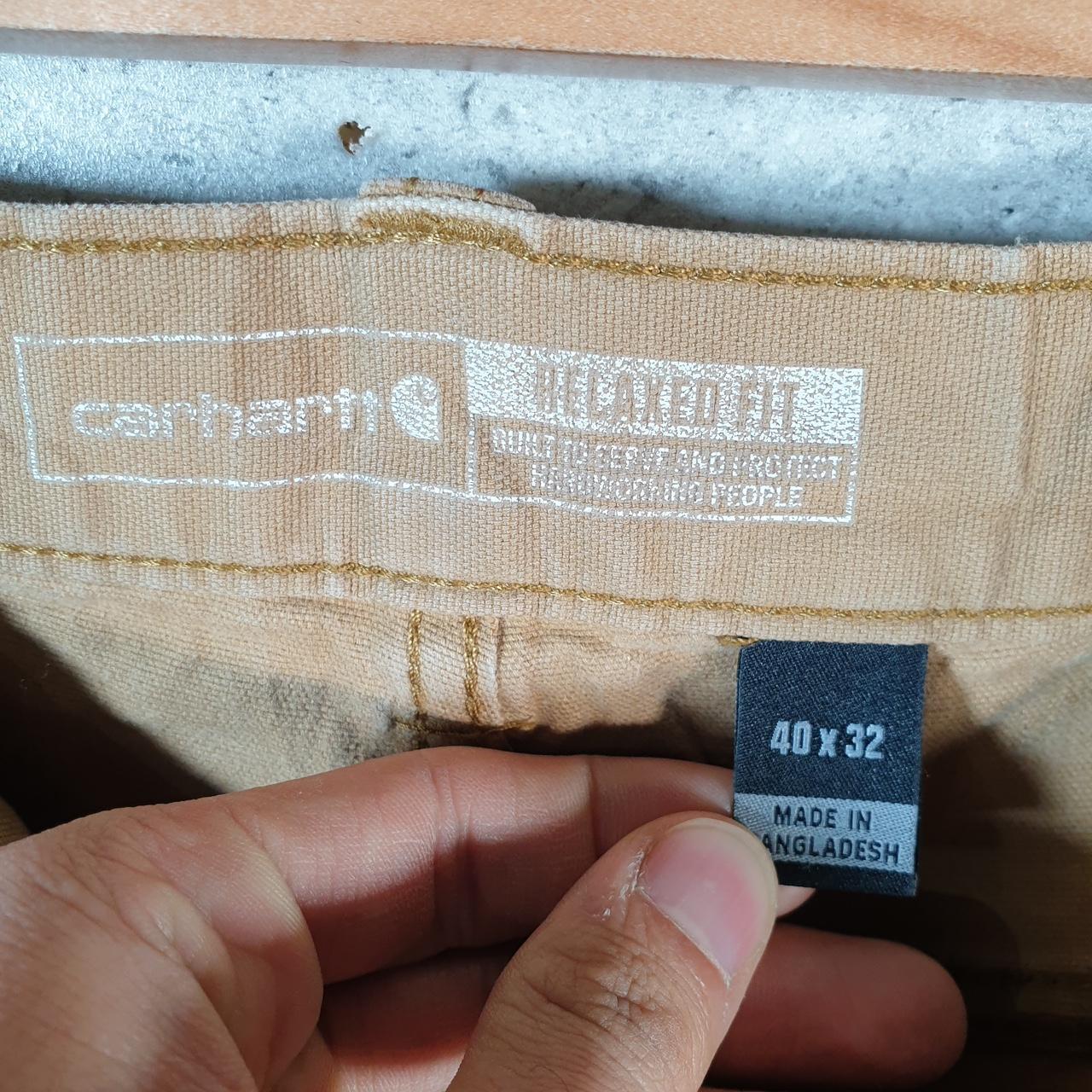 Vintage Carhartt Carpenter Trousers Mens W40 L30 Brown Relaxed Fit Workwear