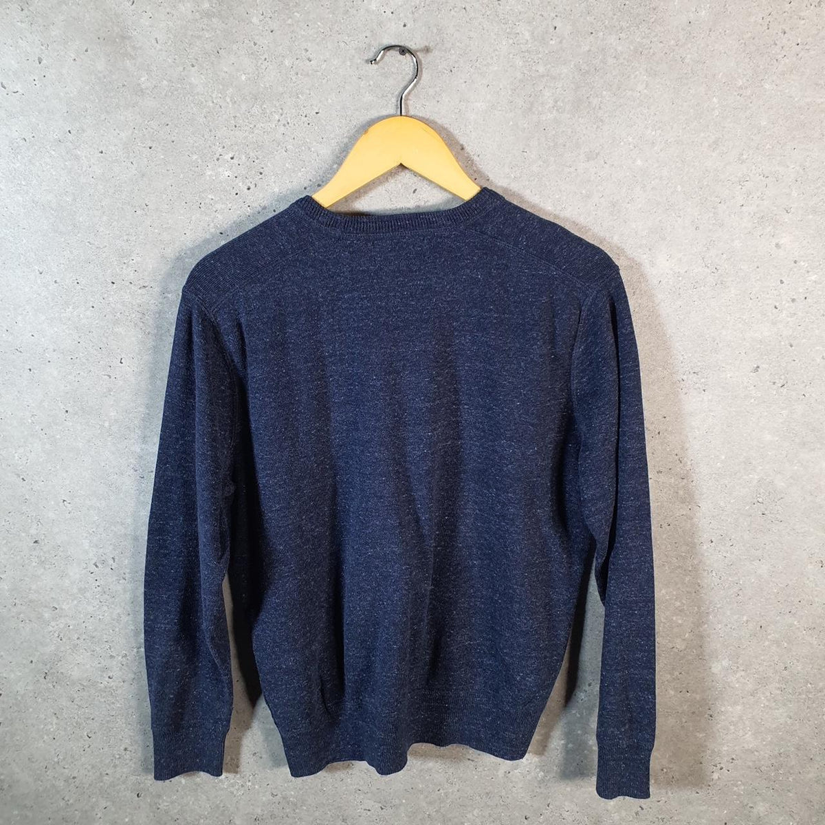 Vintage Ralph Lauren Polo Heavyweight Sweatshirt Men’s Small Blue Pullover Pony C8857