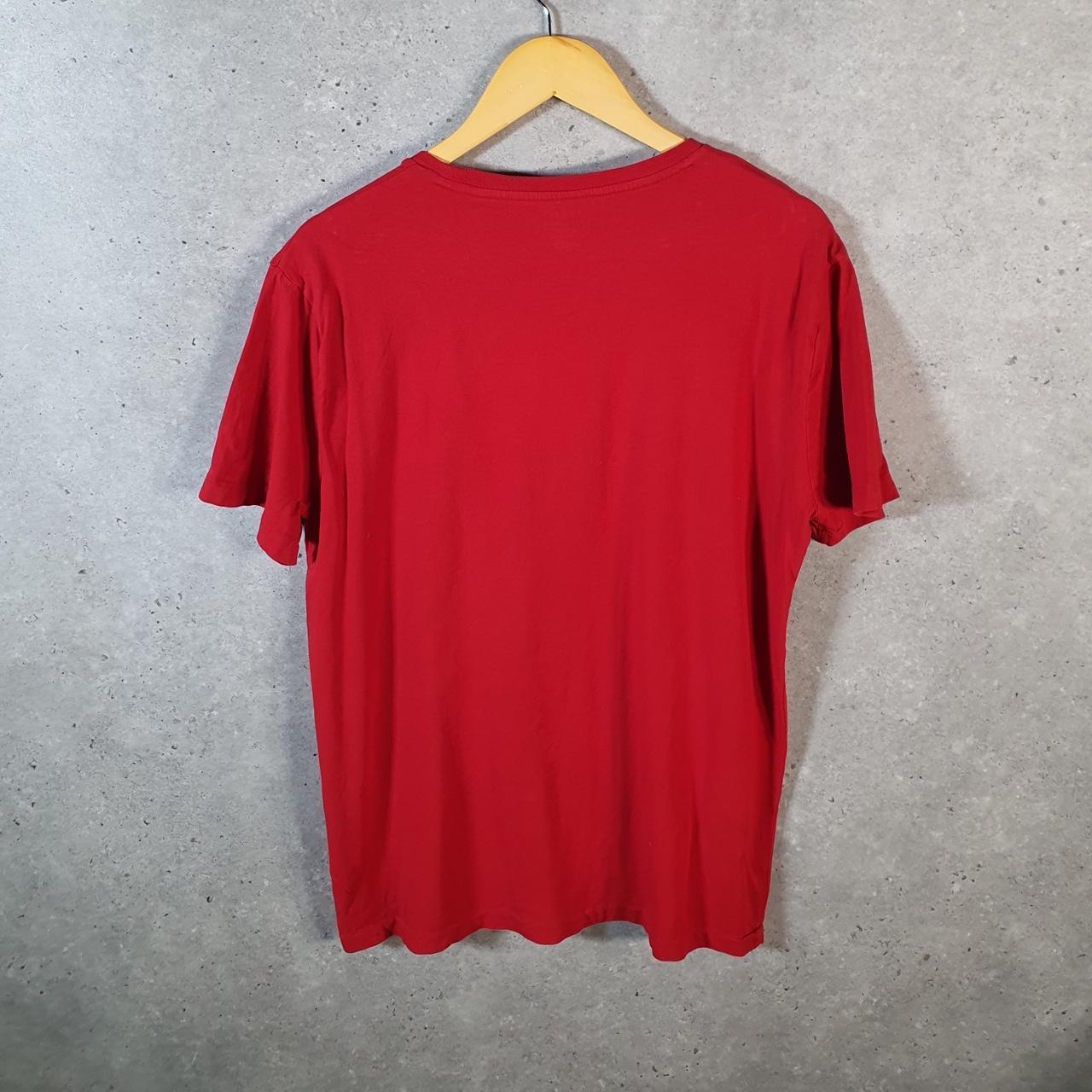 Vintage Ralph Lauren Polo T Shirt Men’s Large Red Embroidered Pony Custom Slim Fit C9093