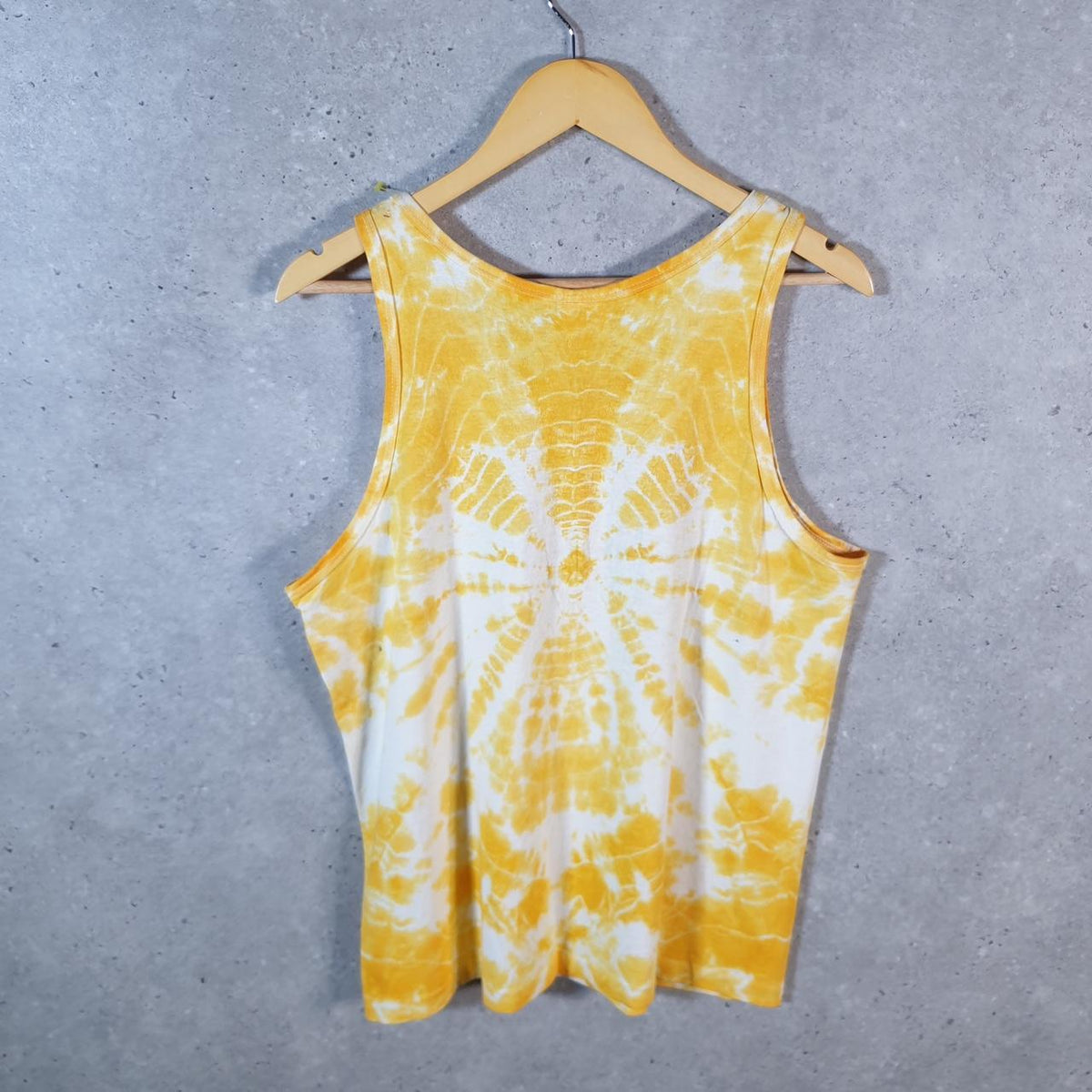 Vintage Anvil Oakland Athletic USA 90s Single Stitch Vest Men’s Large Yellow