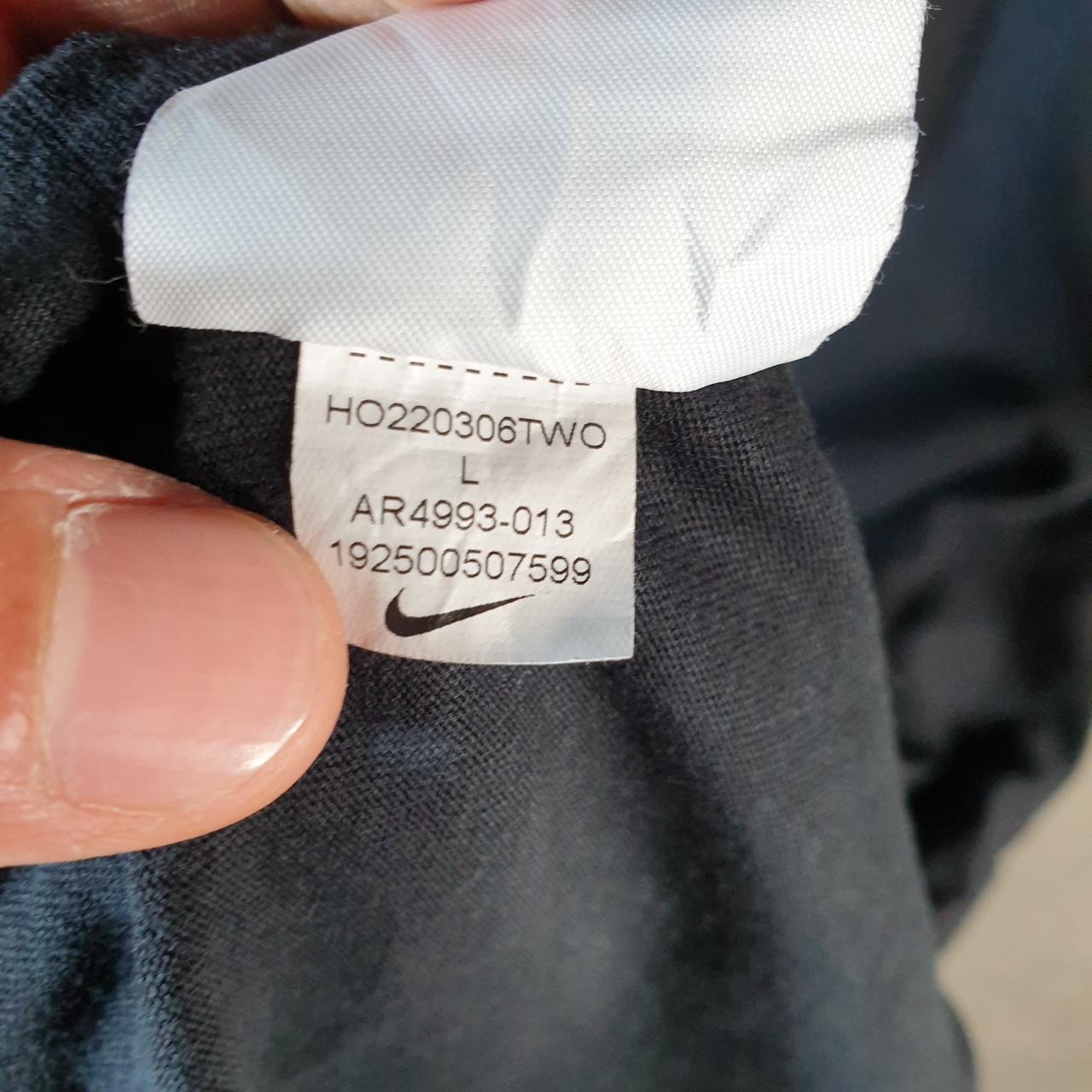 Vintage Nike T Shirt Men’s Large Black Printed Single Swoosh Logo Athletic C8281