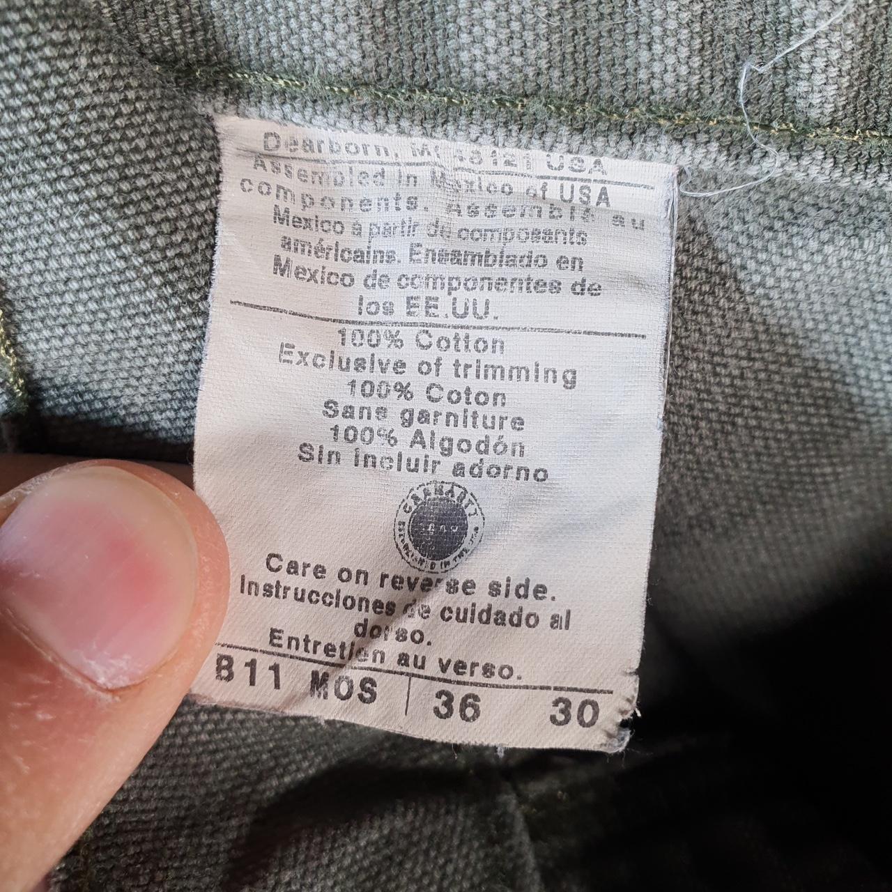 Vintage Carhartt Baggy Carpenter Shorts Jorts Cargo Men’s W36 Khaki Green Relaxed Fit Workwear Big Fish Vintage