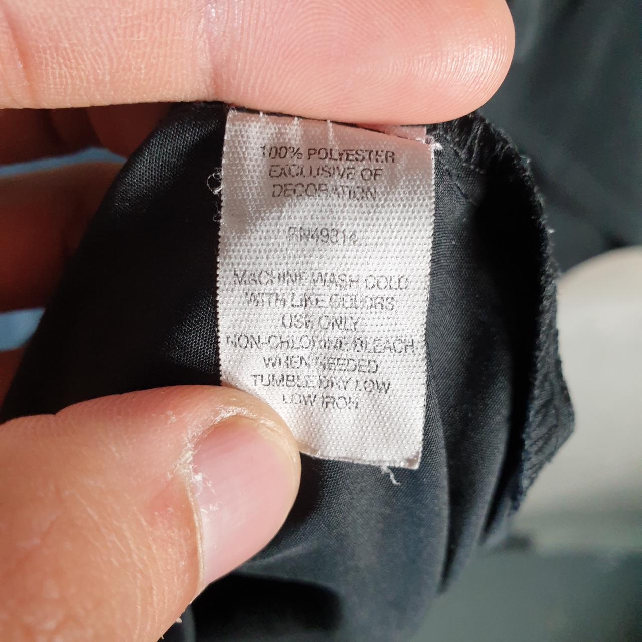 Vintage Champion Windbreaker Track Jacket Mens Large Black Logo 1/4 Zip Hooded