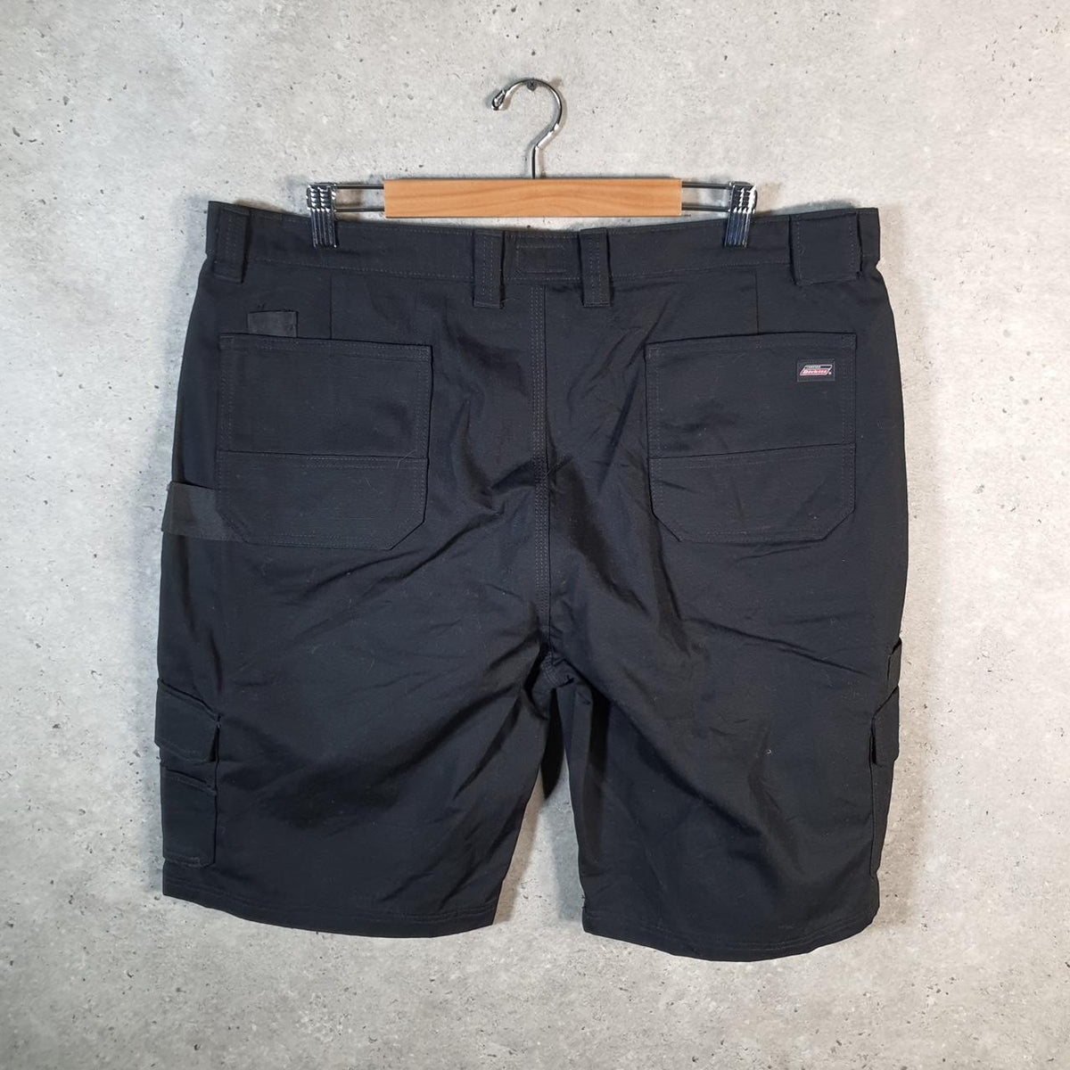 Vintage Dickies Baggy Chino Shorts Jorts Cargo Mens W40 Black Regular Fit