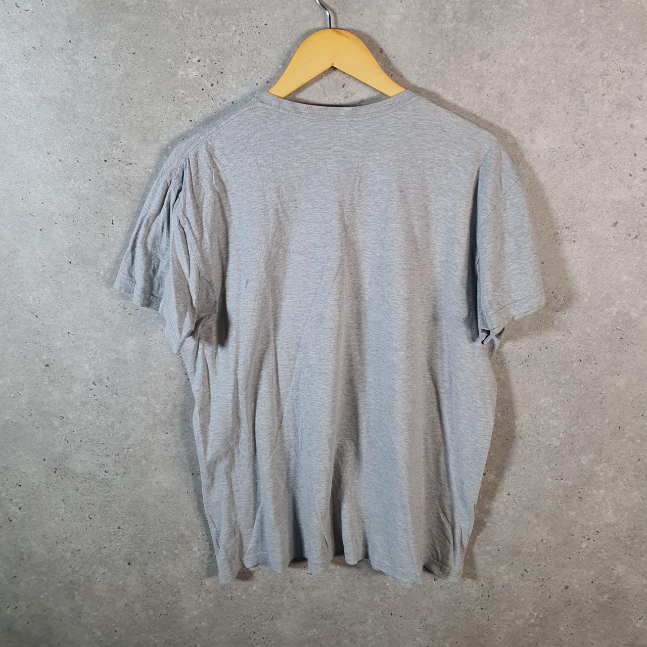 Vintage Ralph Lauren Polo T Shirt Men’s Large Grey Embroidered Pony Classic Fit C9100