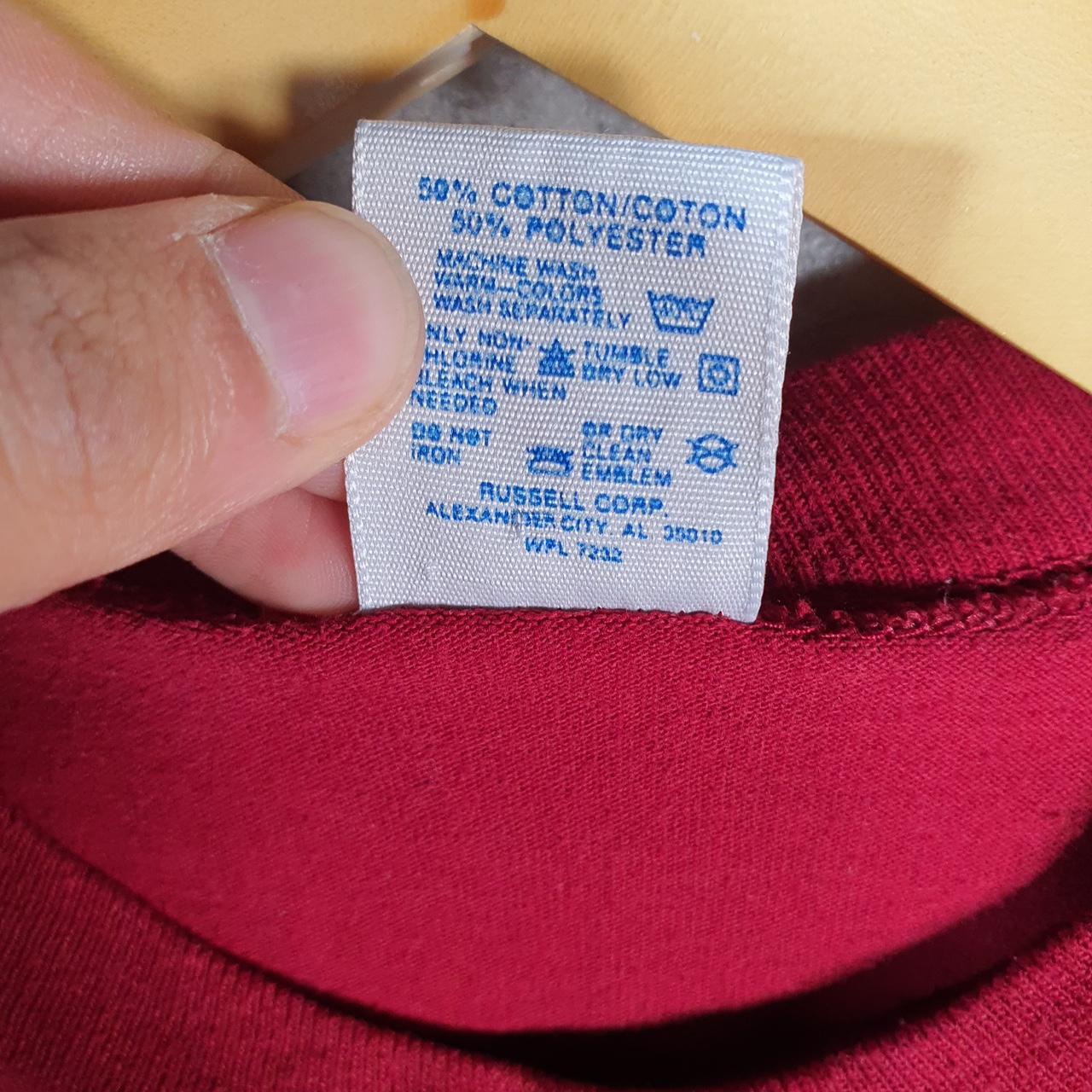 Vintage Jerzees Alabama Crimson Tide 90s USA Single Stitch T Shirt Men’s Large Red