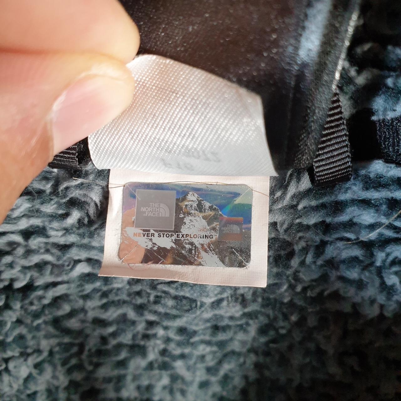 Vintage The North Face TNF Teddy Fleece Sweatshirt  Womens Small Grey Full Zip Logo
