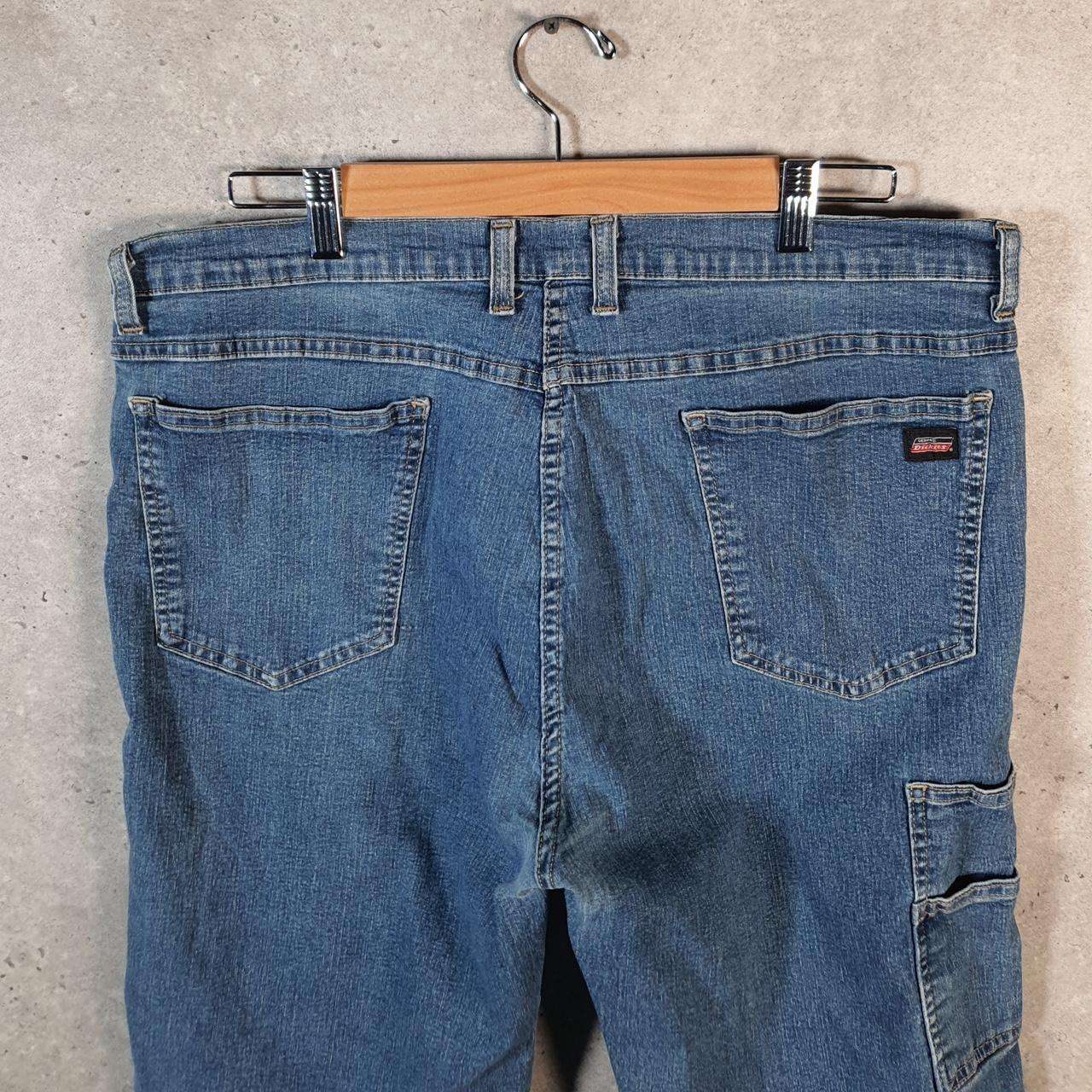 Vintage Dickies Carpenter Shorts Jorts Jeans Men’s W38 Blue Denim Relaxed Fit Baggy Workwear Big Fish Vintage