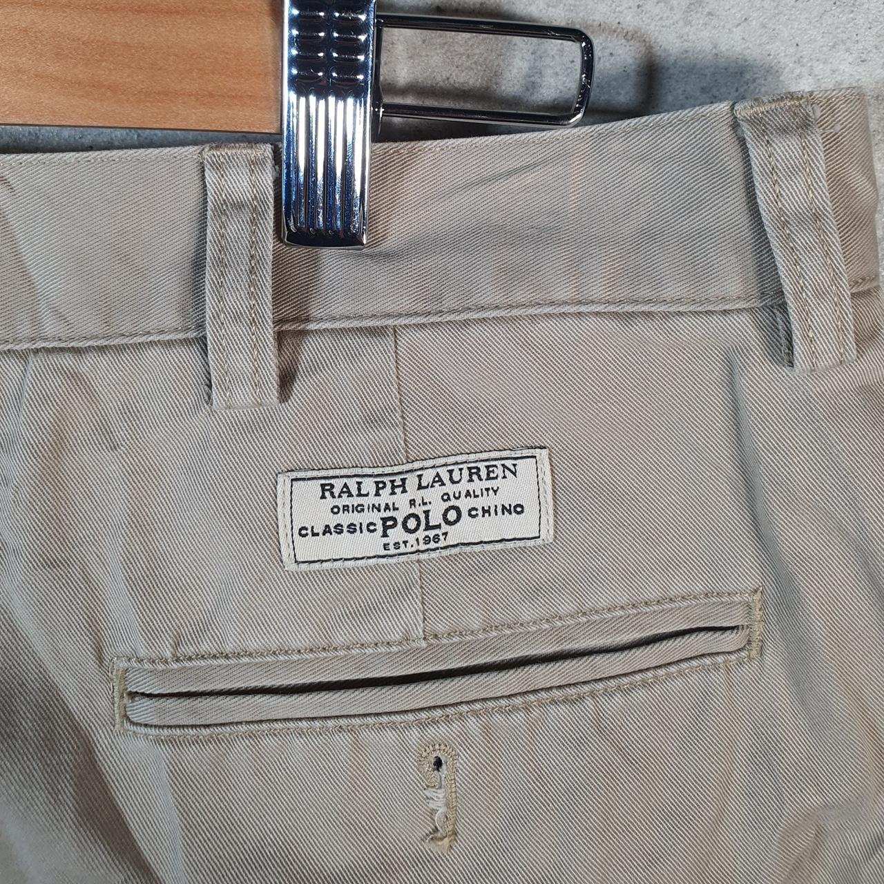 Vintage Ralph Lauren Polo Shorts Jorts Cargo Men’s W35 Brown Baggy Cotton Big Fish Vintage