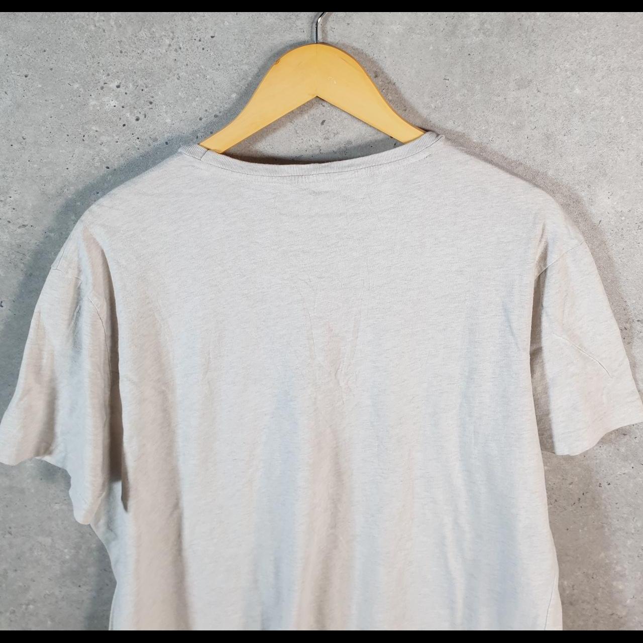 Vintage Ralph Lauren Polo T Shirt Men’s Large Grey Embroidered Classic Fit Pony C8591