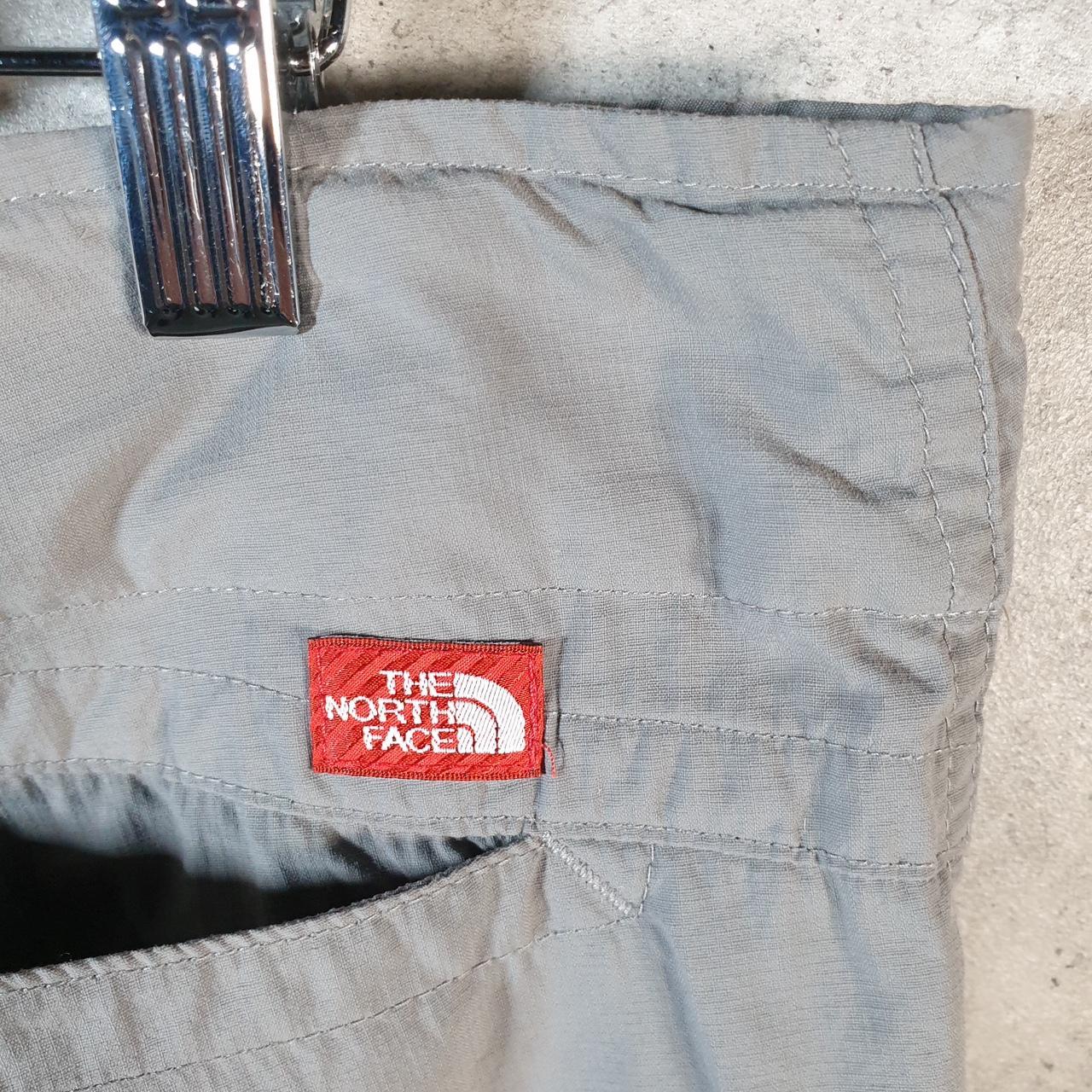 Vintage The North Face TNF Shorts Jorts Chino Cargo Womens UK16 Grey Baggy Cotton