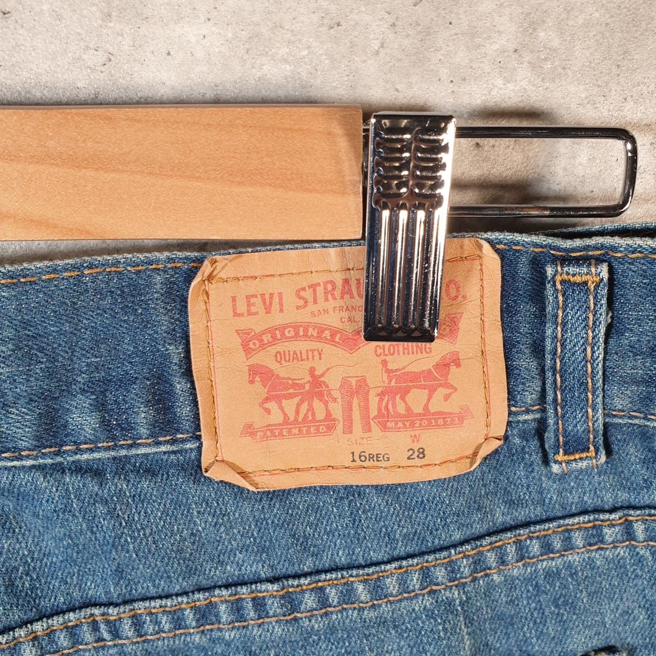 Vintage Levi’s 505 Baggy Shorts Jorts Cargo Womens W30 Blue Relaxed Denim