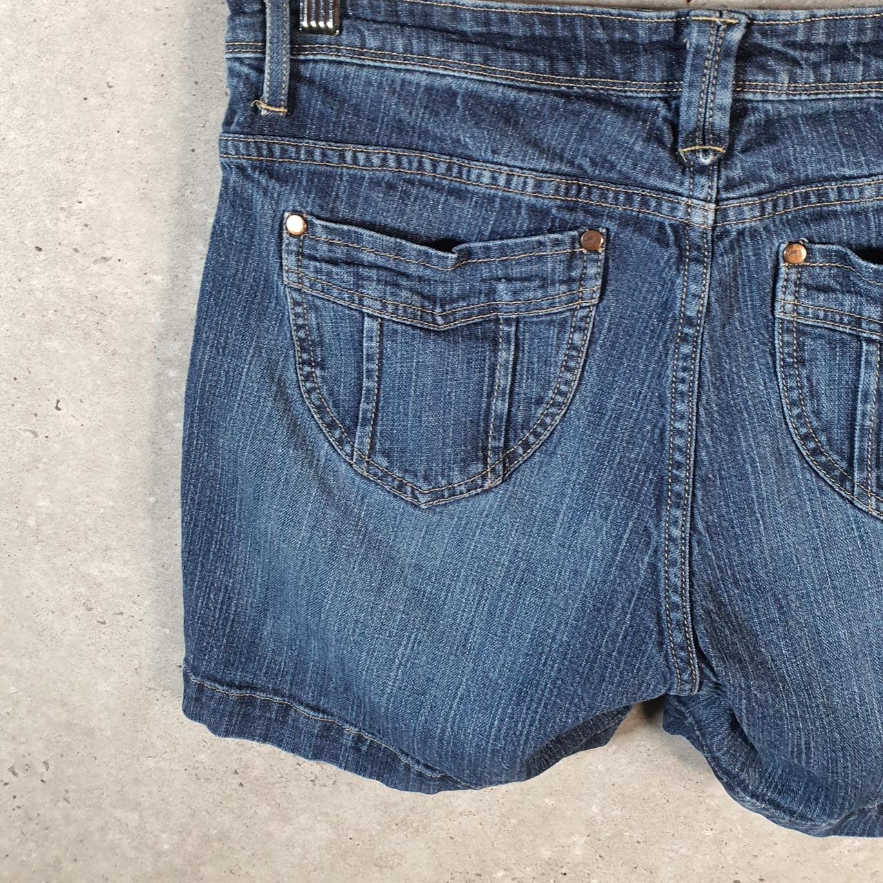 Vintage Lee Low Rise Baggy Shorts Jorts Cargo Womens W32 Blue Relaxed Denim A4553