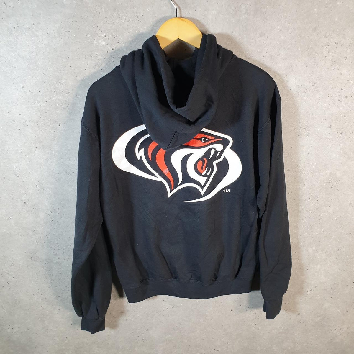 Vintage Champion Hoodie Men’s Small Black Pro Sport Pullover Pacific Tigers