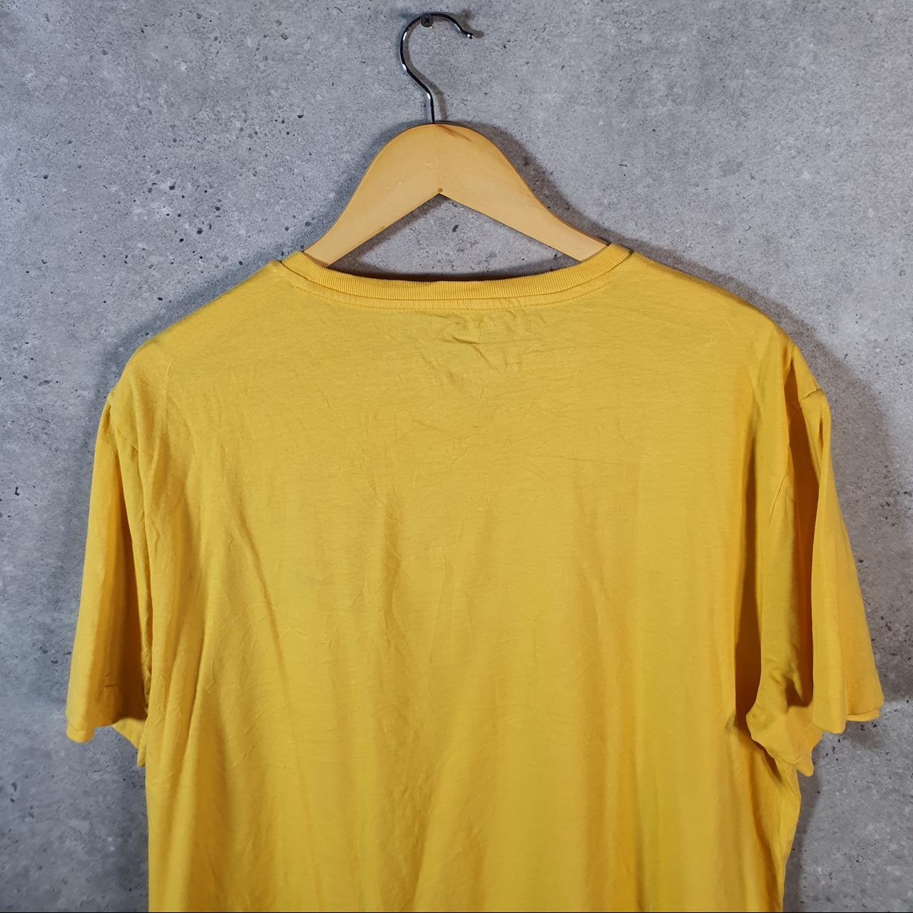 Vintage Ralph Lauren Polo T Shirt Men’s Large Yellow Embroidered Pony Classic Fit C9115