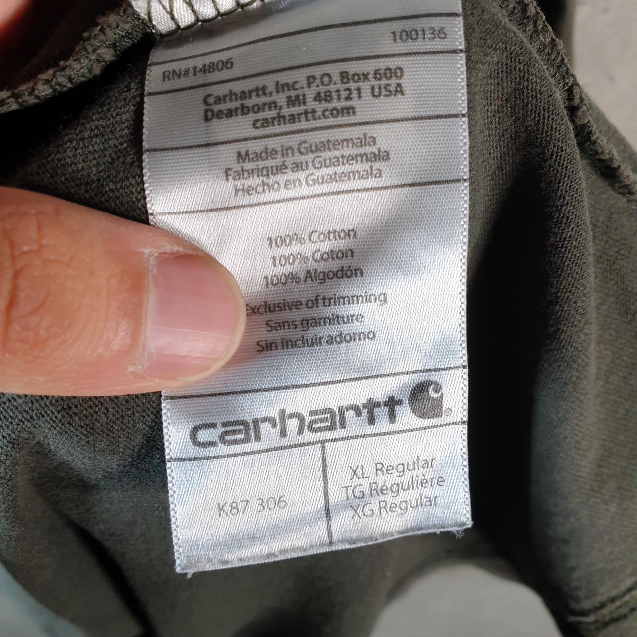 Vintage Carhartt Pocket T Shirt Men’s XL Grey Workwear Chore Utility Original Fit