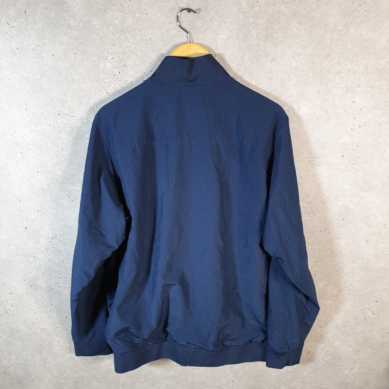 Vintage Nike Dri Fit Windbreaker Track Jacket Mens Large Blue USA Swoosh Full Zip