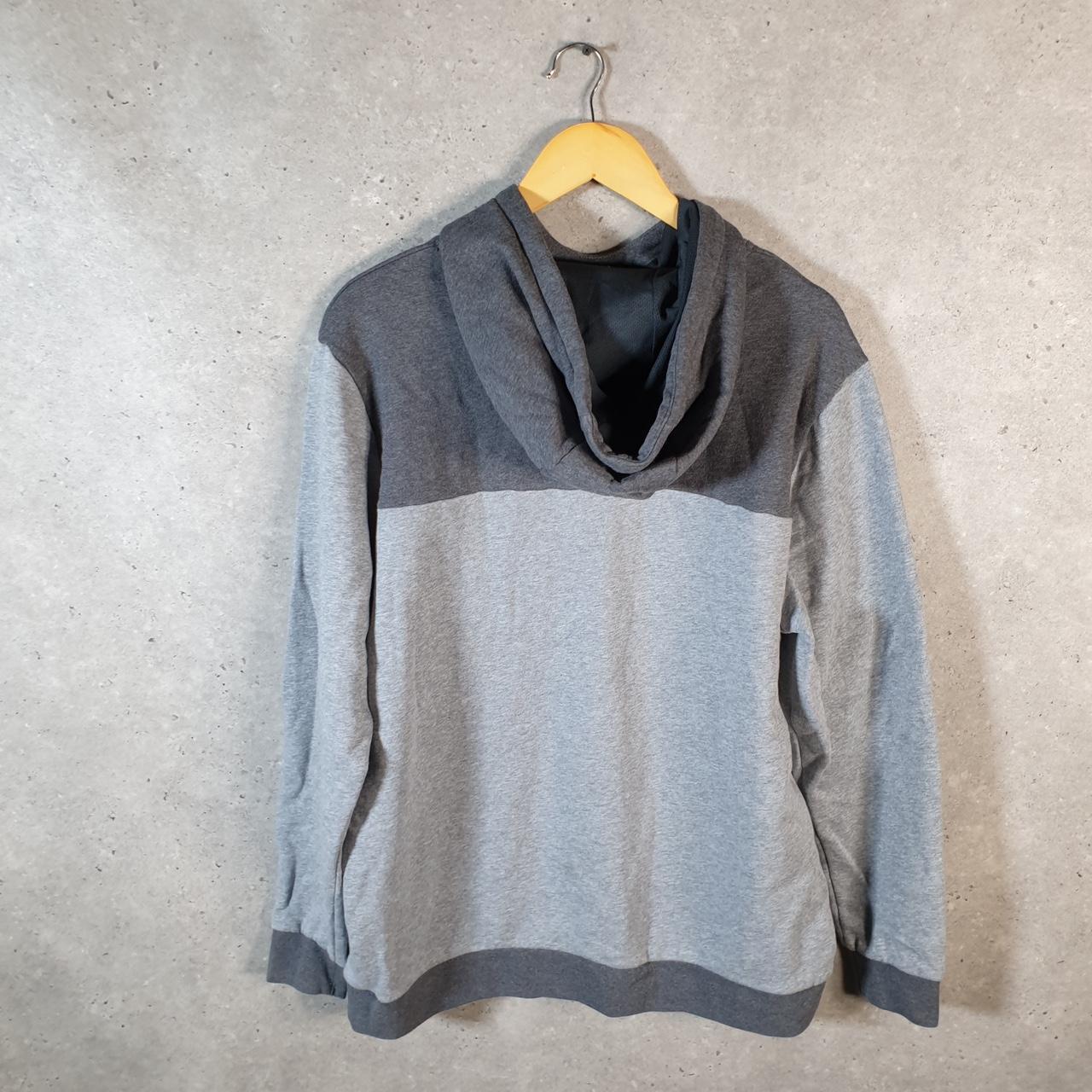 Vintage Russell Athletic Premium Fleece Hoodie Men’s Large Grey Pullover Baggy