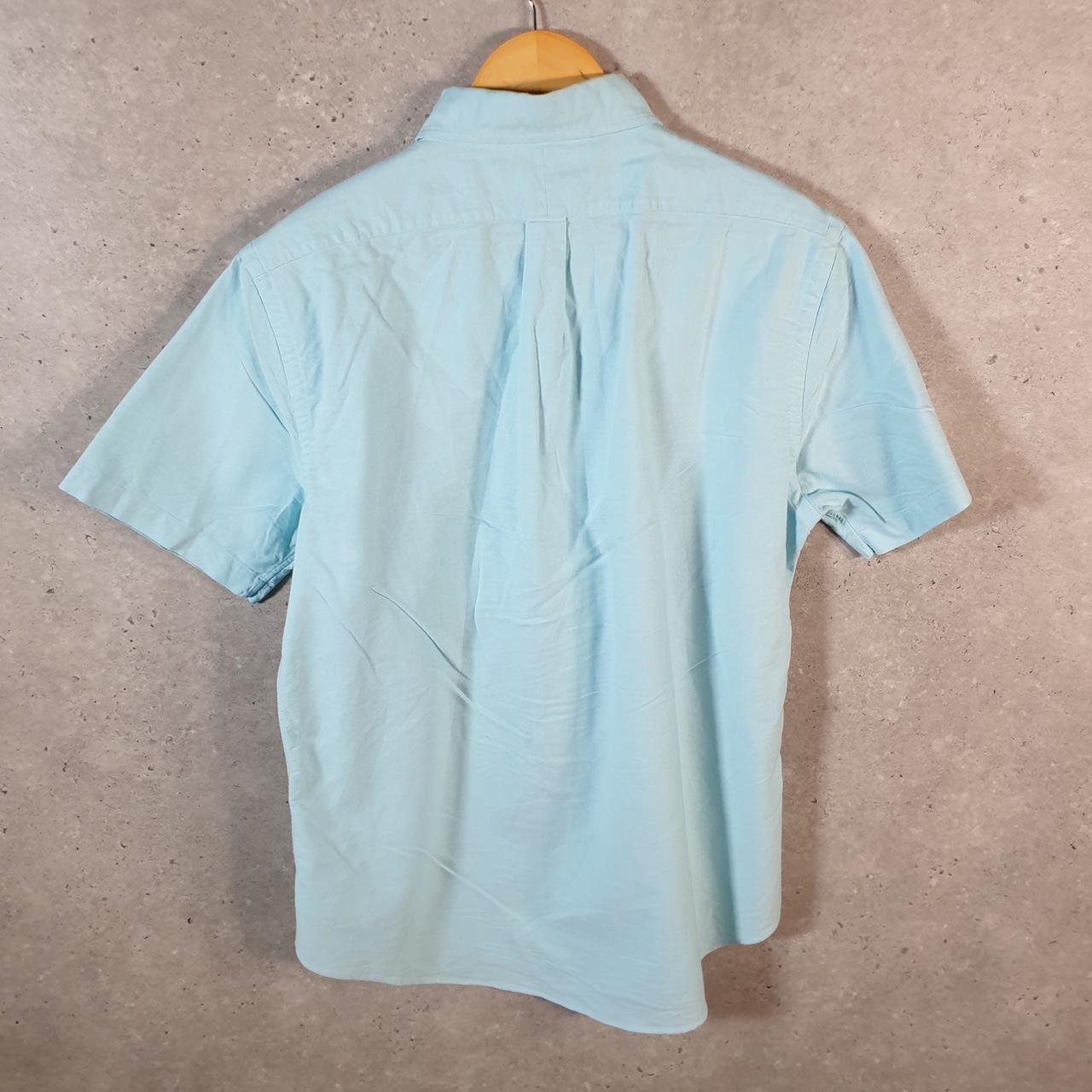 Vintage Ralph Lauren Button Down Shirt Men’s Large Blue Slim Fit Pony Casual C8081